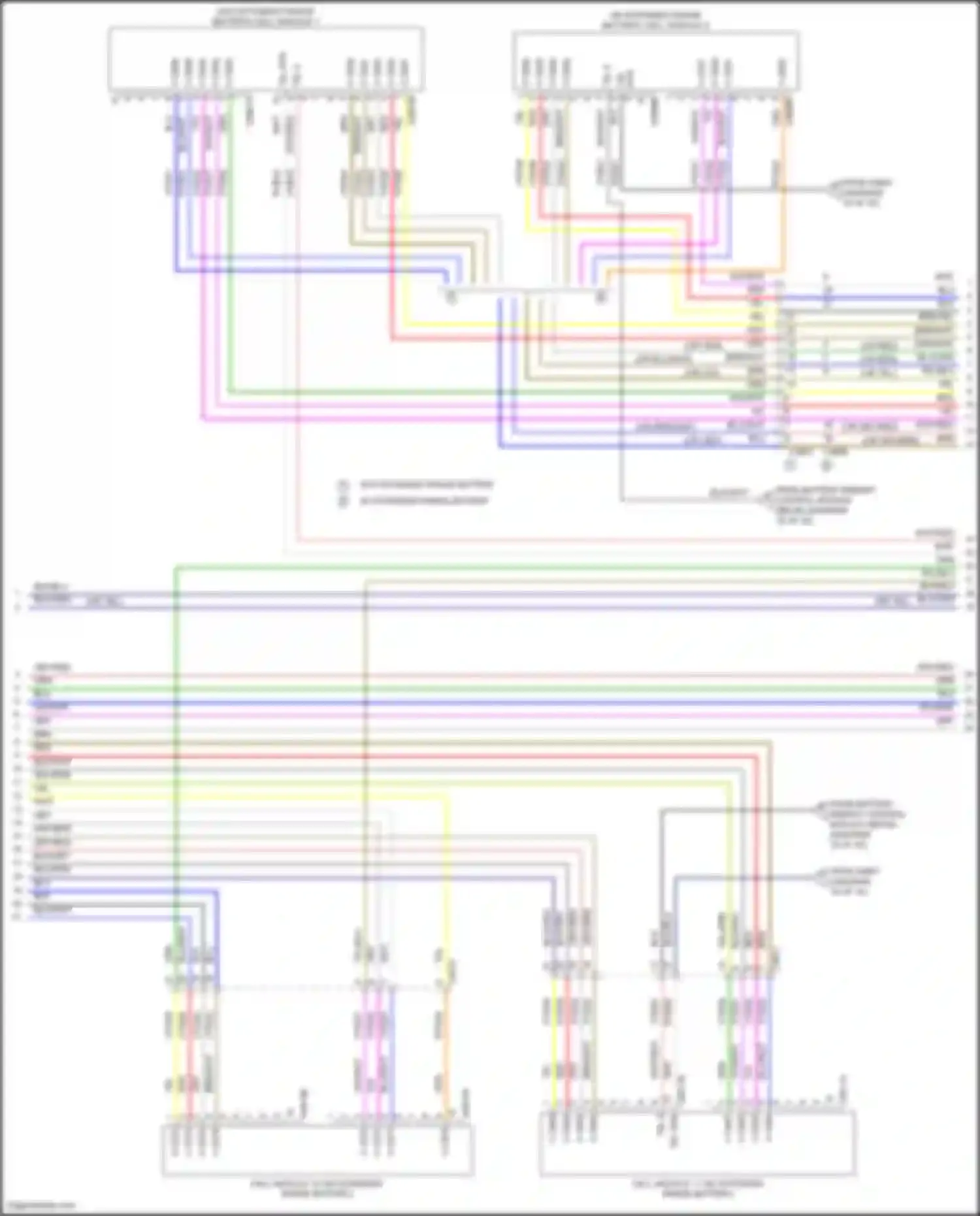 Wiring diagram w/o extended range battery for Ford Mustang Mach-E I (2020-2024) (3 of 10)