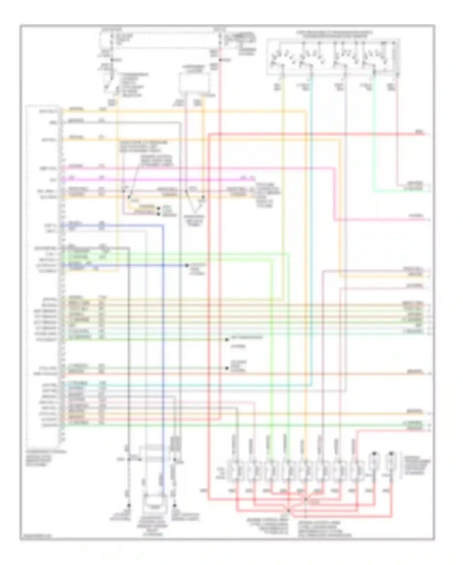 Mustang Ford IV facelift (1998-2004): Wiring diagram engine performance 4.6ls (1 of 3)