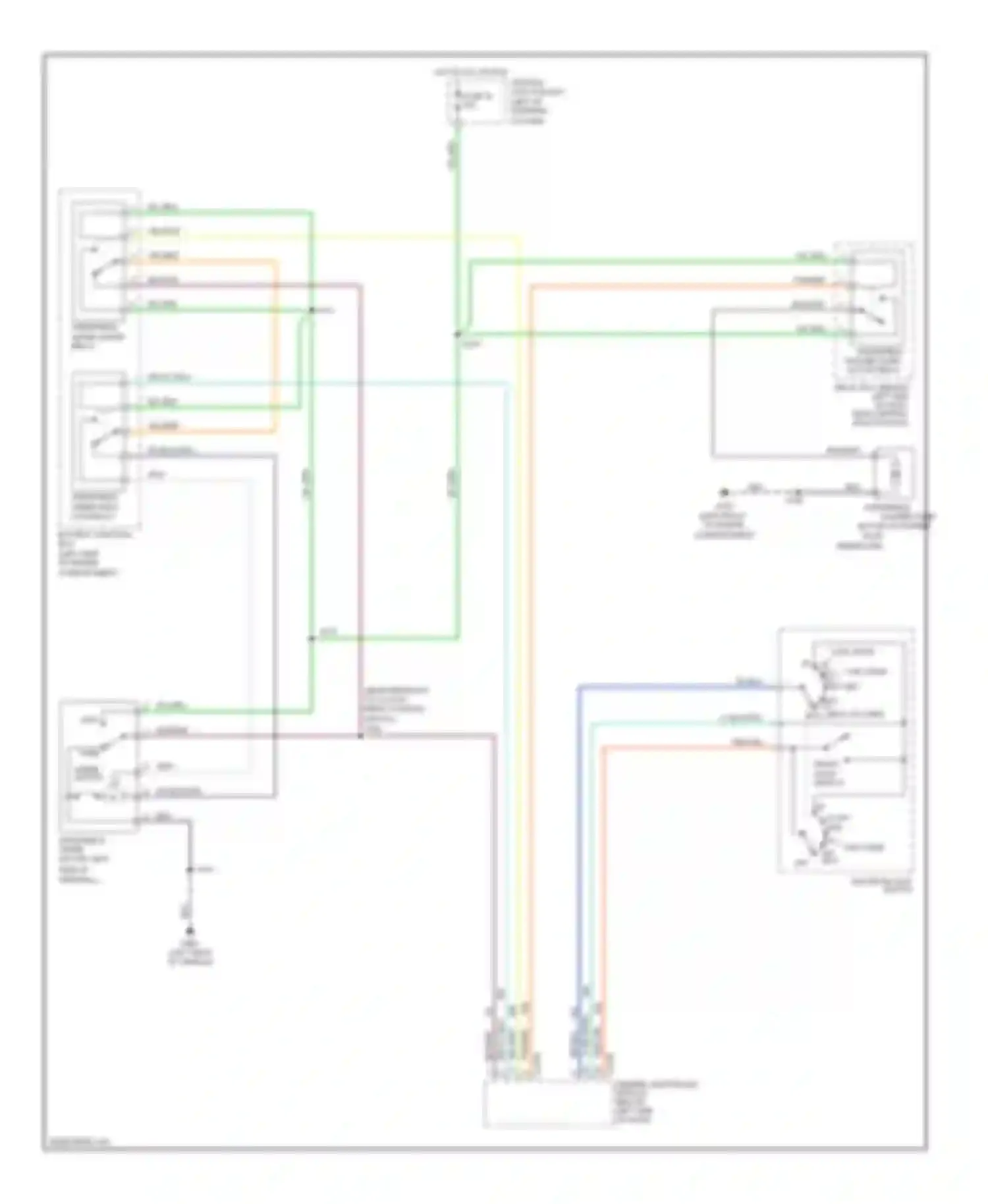 Mustang Ford IV facelift (1998-2004): Wiper/washer circuit