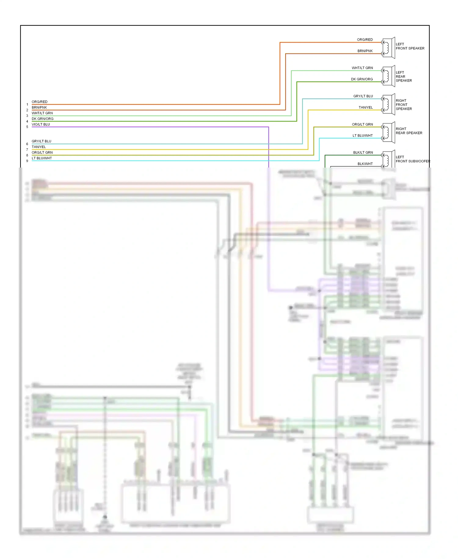 Wiring diagram gry/blk for Ford Mustang IV facelift (1998-2004) (5 of 6)