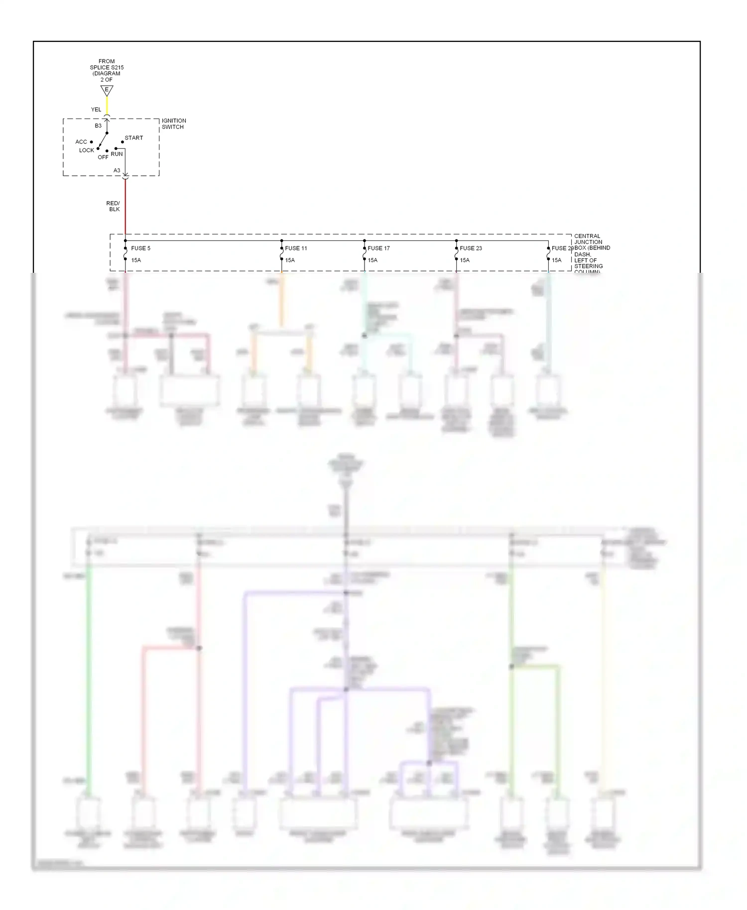 Wiring diagram tan for Ford Mustang IV facelift (1998-2004) (4 of 12)