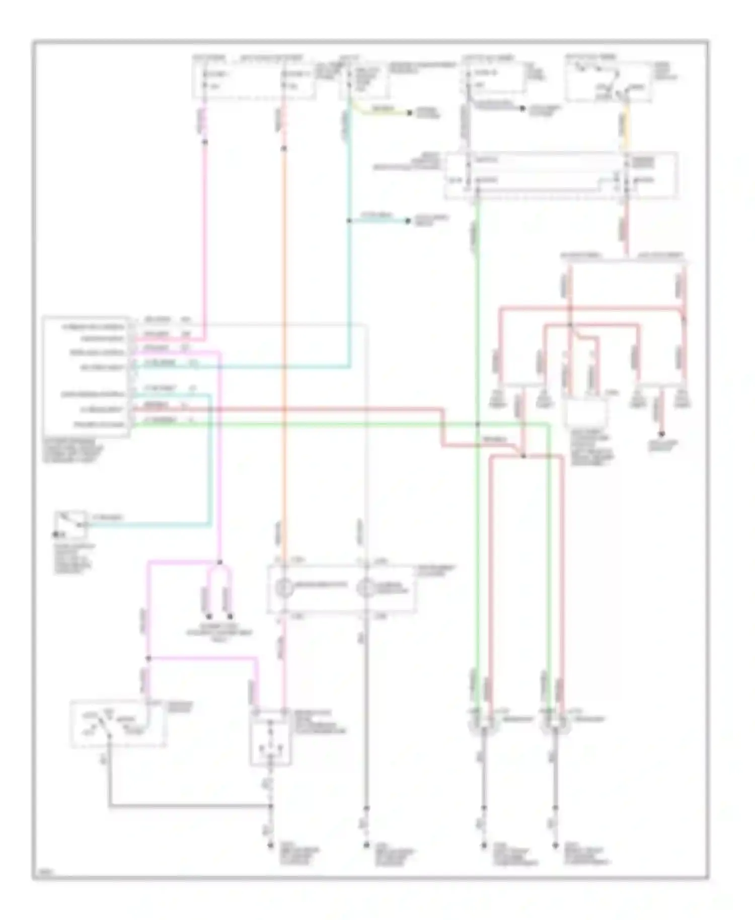 Mustang Ford IV (1993-1998): Headlamps circuit, with drl