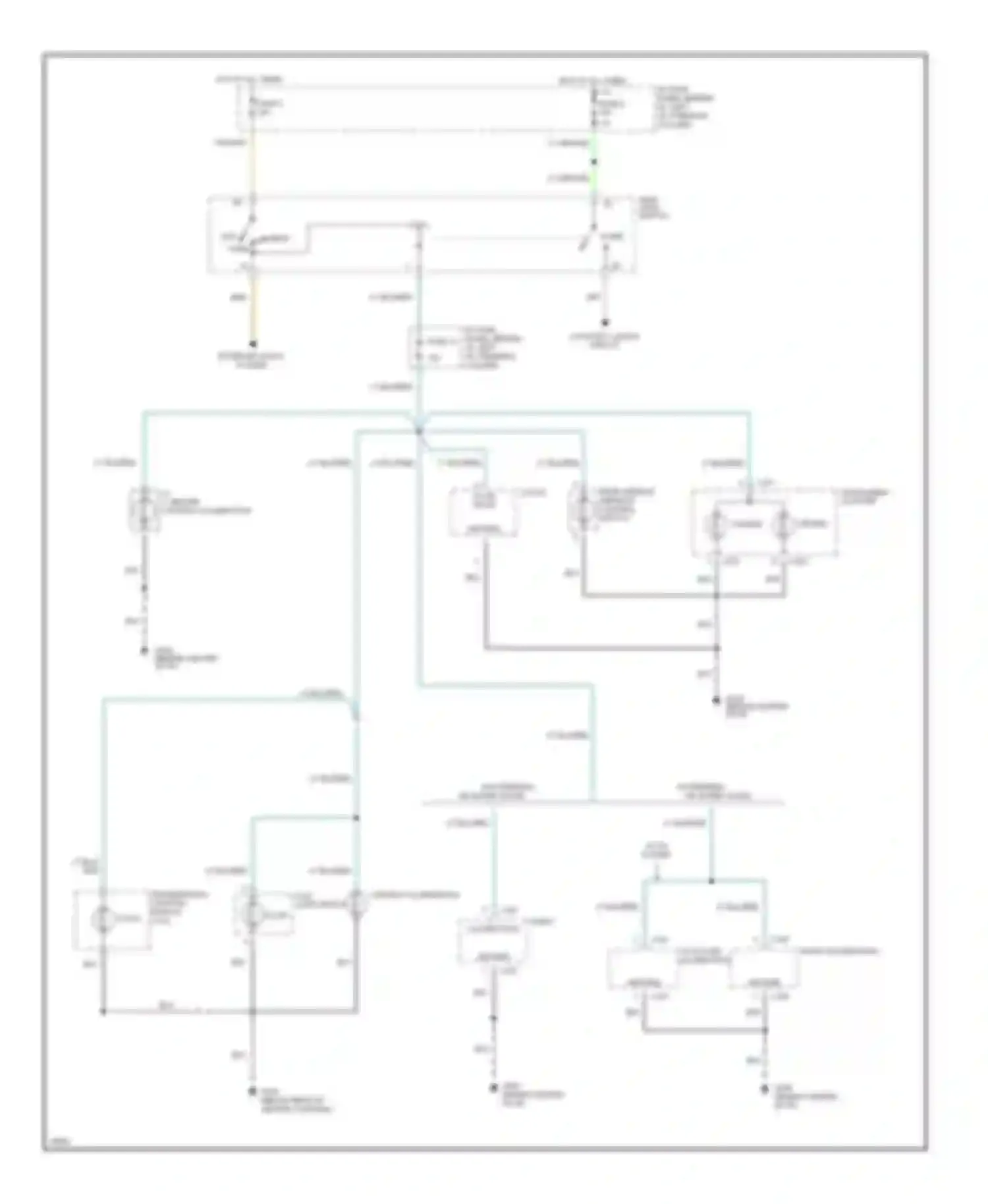 Mustang Ford IV (1993-1998): Instrument illumination circuit
