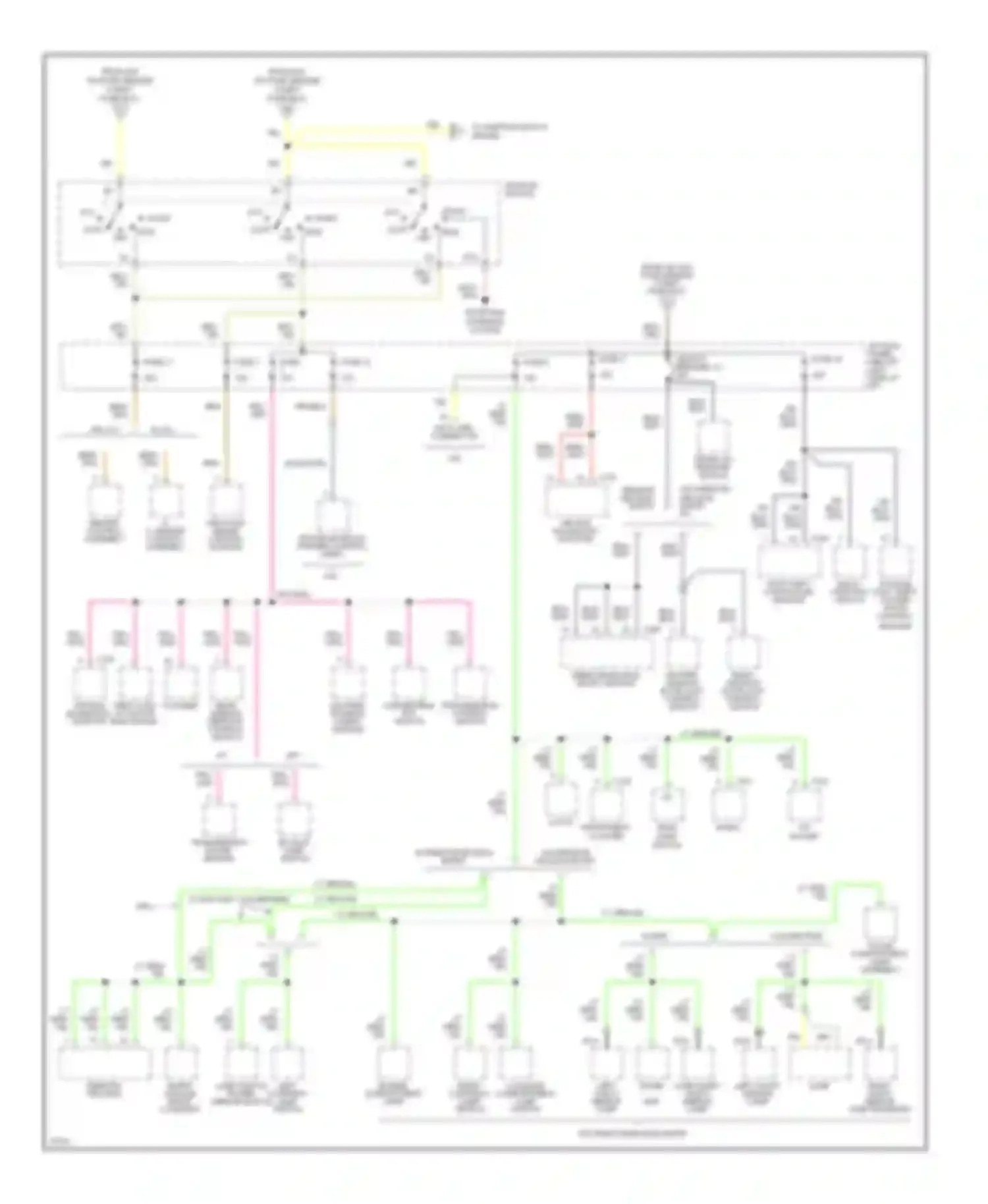 Mustang Ford IV (1993-1998): Power distribution circuit (2 of 3)