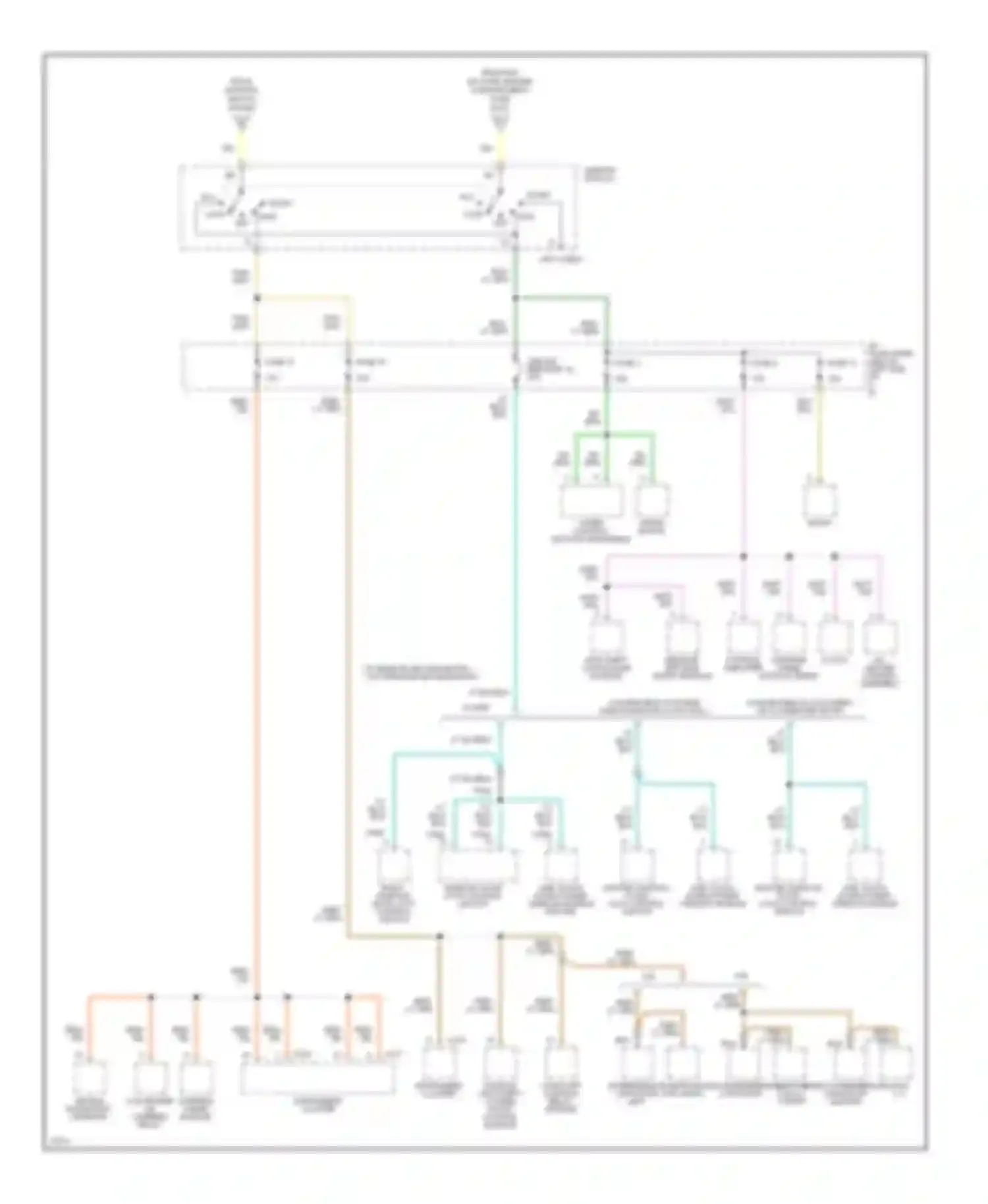 Mustang Ford IV (1993-1998): Power distribution circuit (3 of 3)