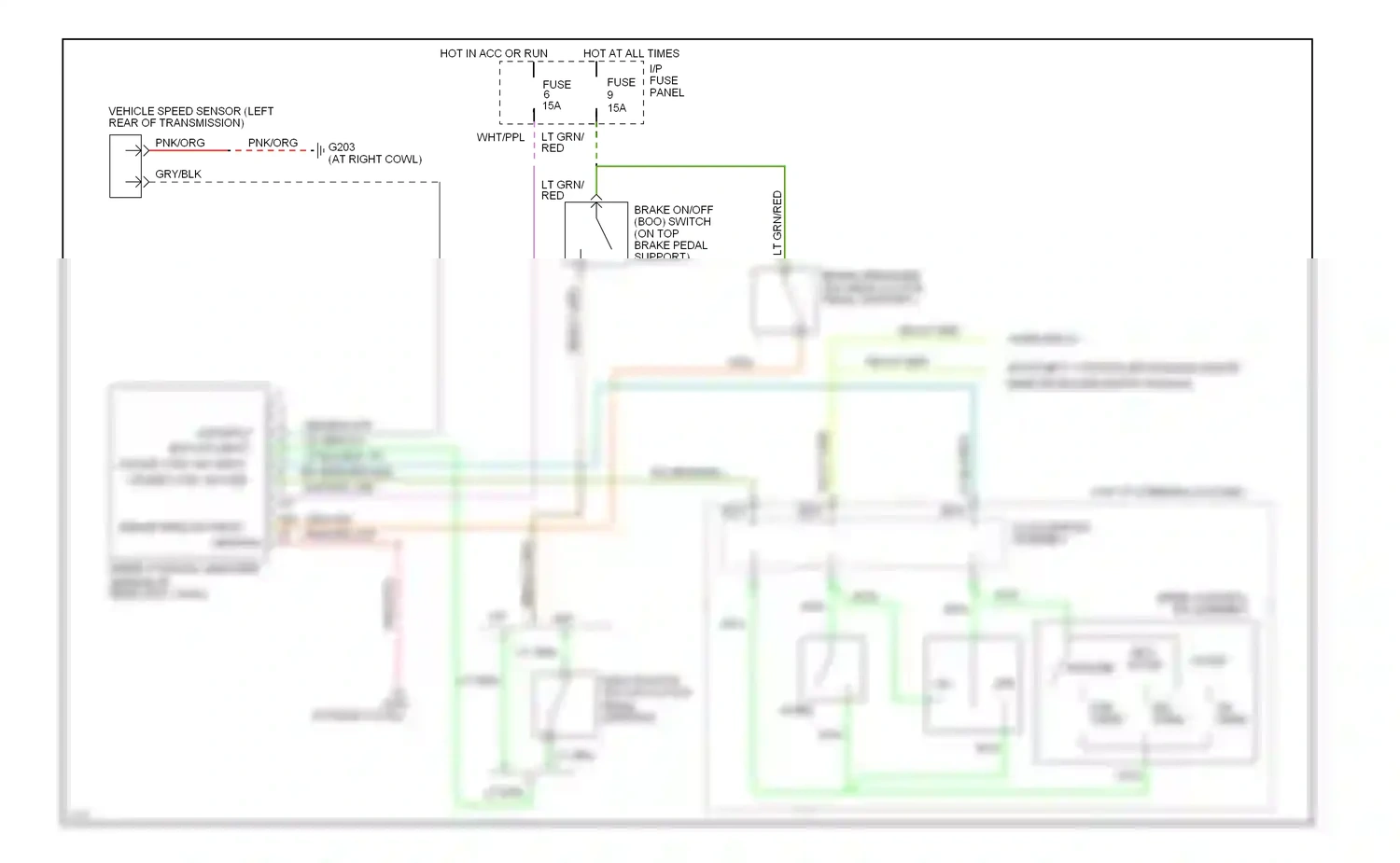 Wiring diagram anti/theft controller module and/or remote keyless entry module for Ford Mustang IV (1993-1998) (1 of 1)
