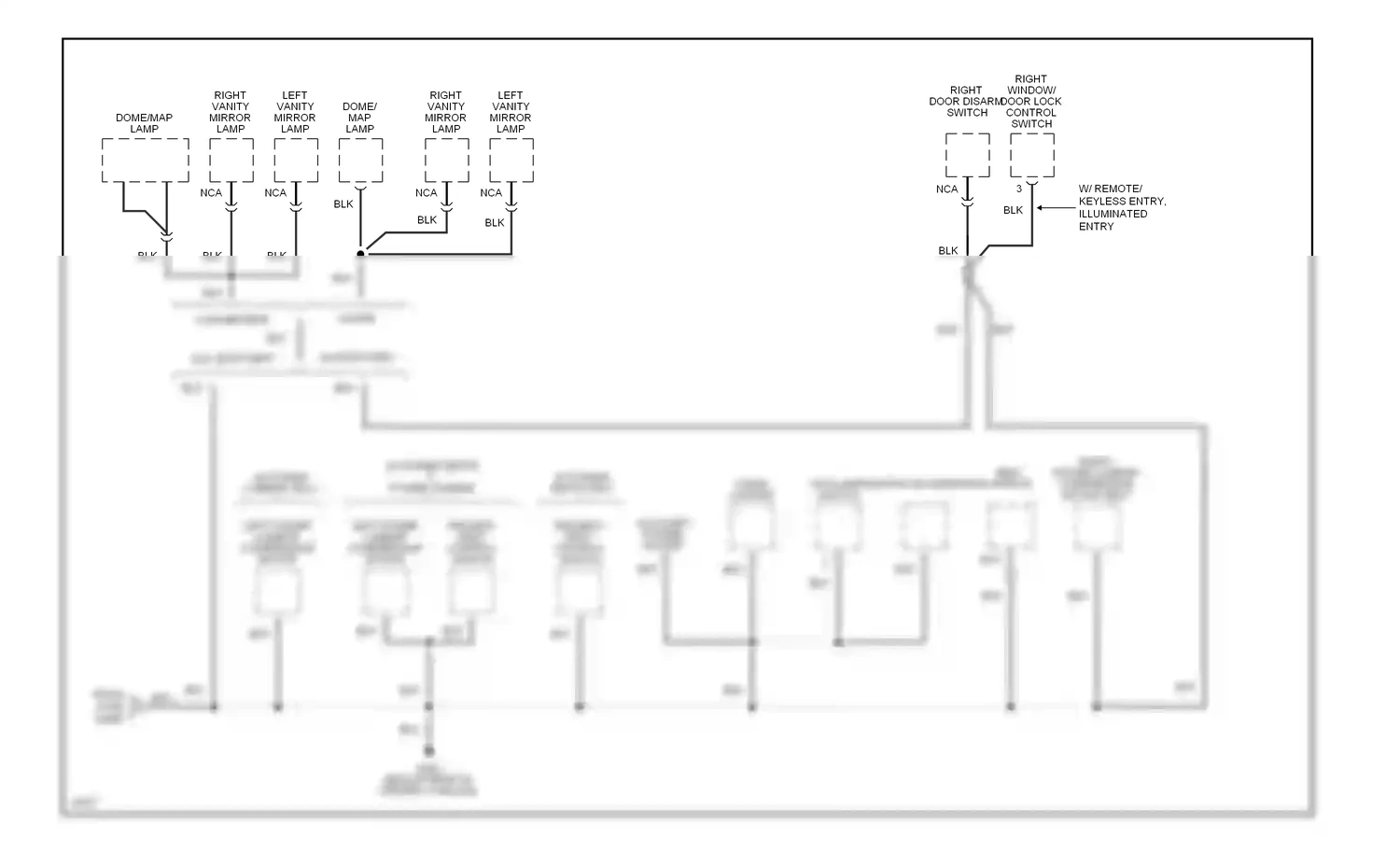 Wiring diagram cigar lighter for Ford Mustang IV (1993-1998) (1 of 2)