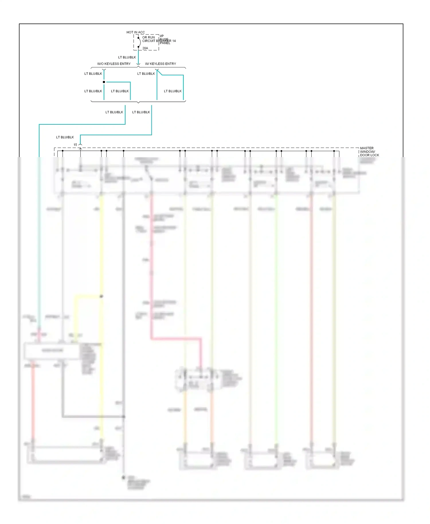 Wiring diagram lt blu for Ford Mustang IV (1993-1998) (16 of 18)