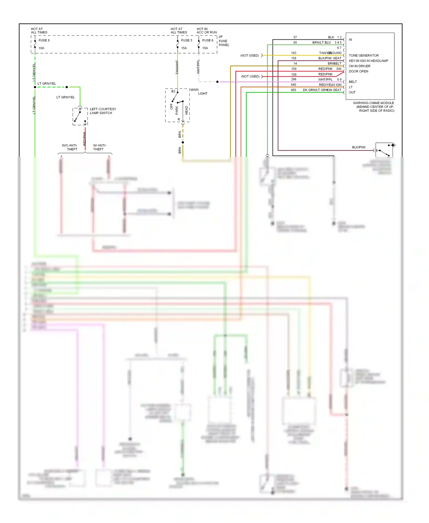 Wiring diagram nca for Ford Mustang IV (1993-1998) (18 of 30)