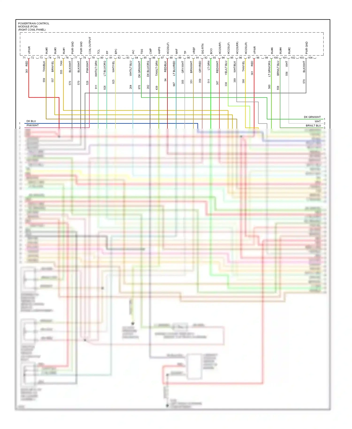 Wiring diagram nca for Ford Mustang IV (1993-1998) (6 of 30)