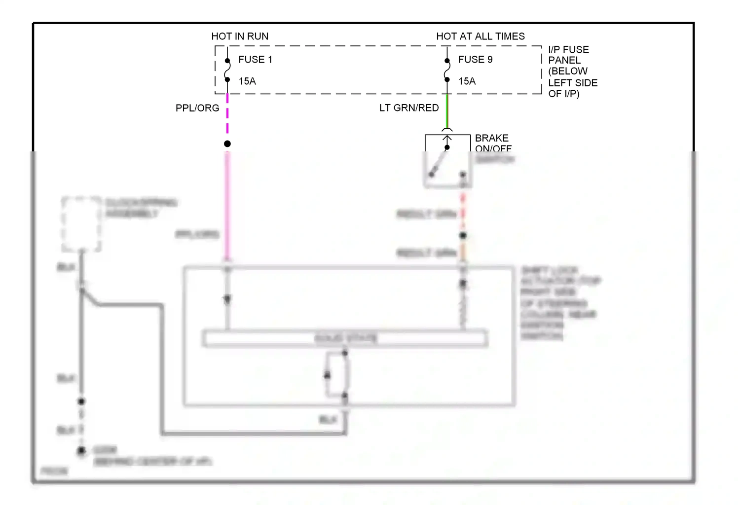 Wiring diagram solid state for Ford Mustang IV (1993-1998) (3 of 6)