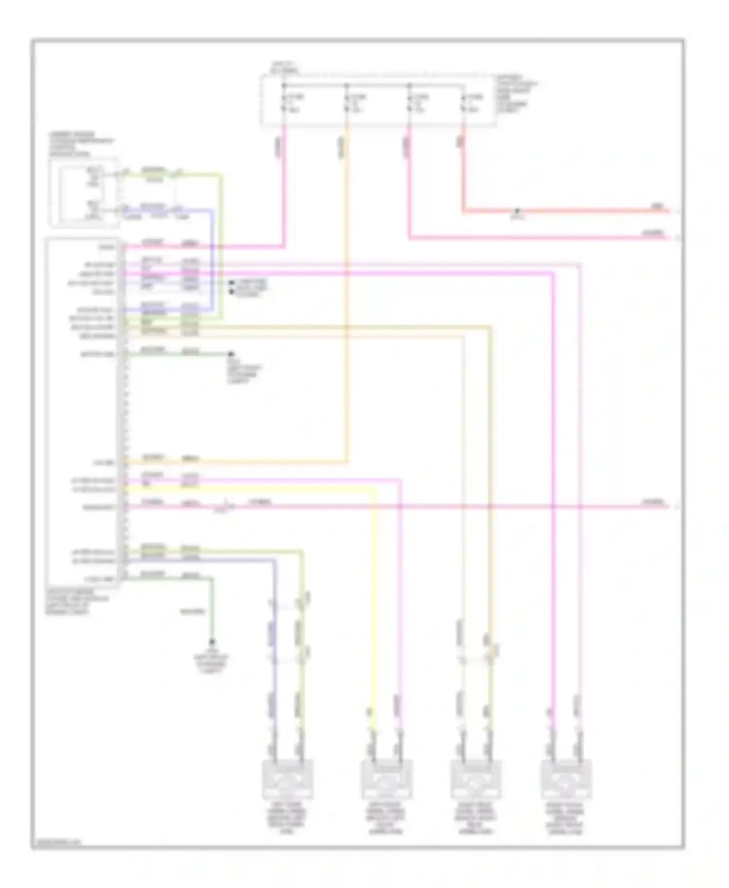 Mustang Ford V facelift (2009-2014): Anti-lock brakes circuit (1 of 2)