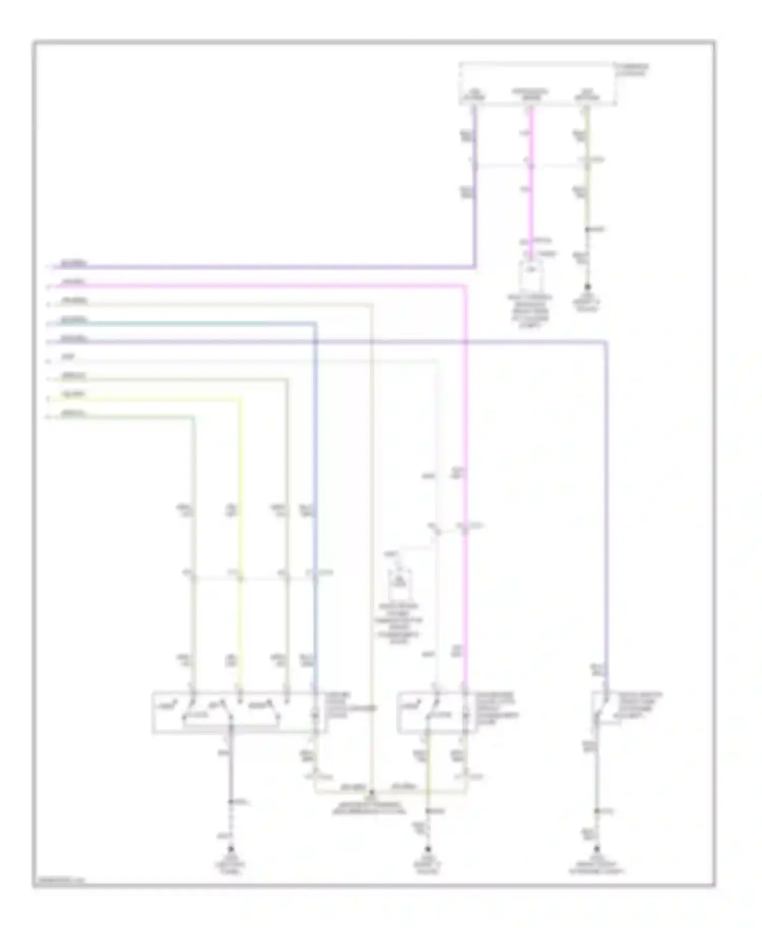 Mustang Ford V facelift (2009-2014): Forced entry circuit (2 of 2)