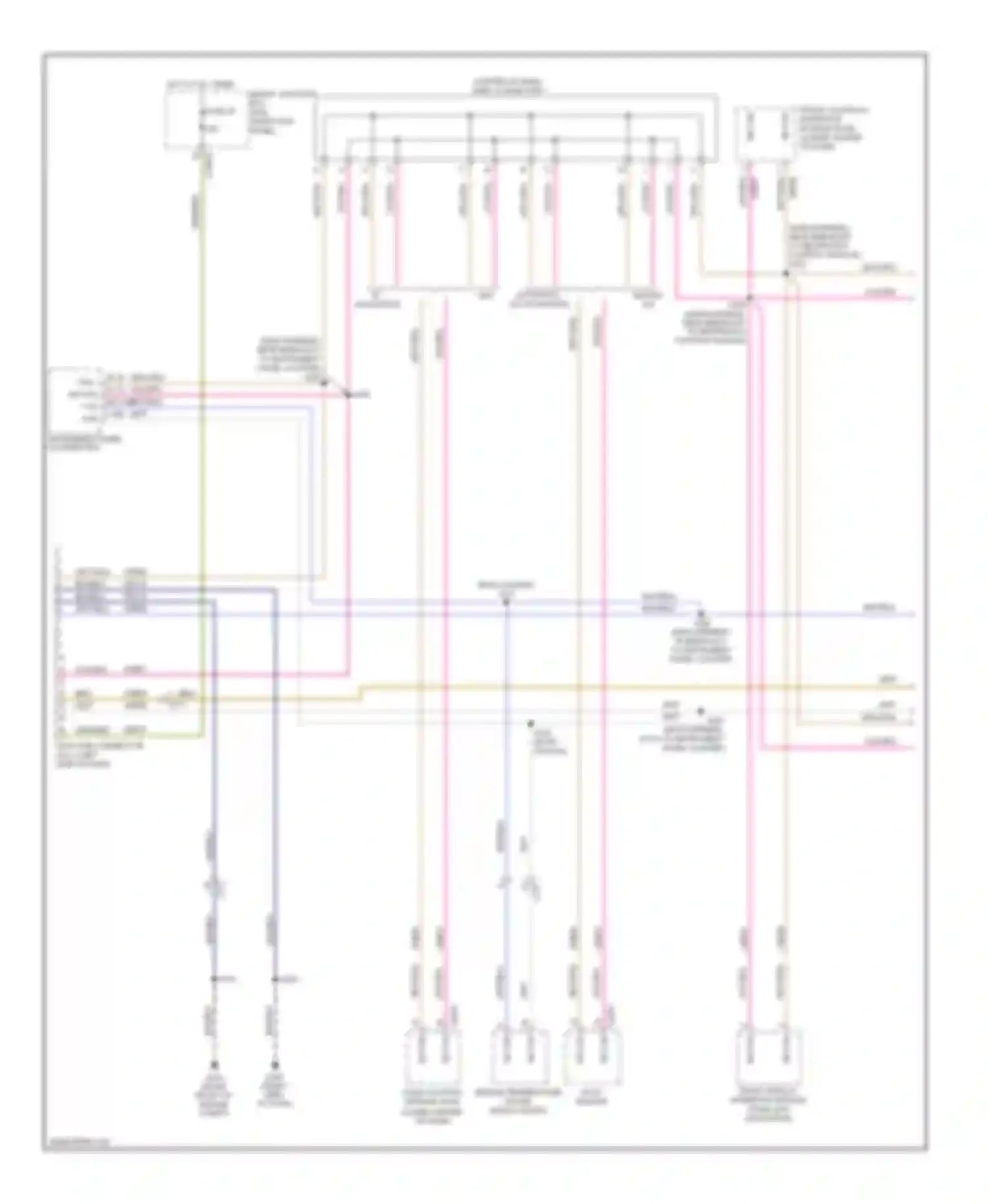 Mustang Ford V facelift (2009-2014): Computer data lines circuit (1 of 2)