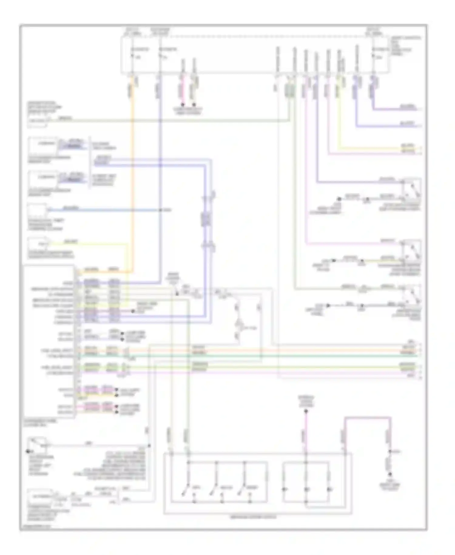 Mustang Ford V facelift (2009-2014): Instrument cluster circuit (1 of 2)