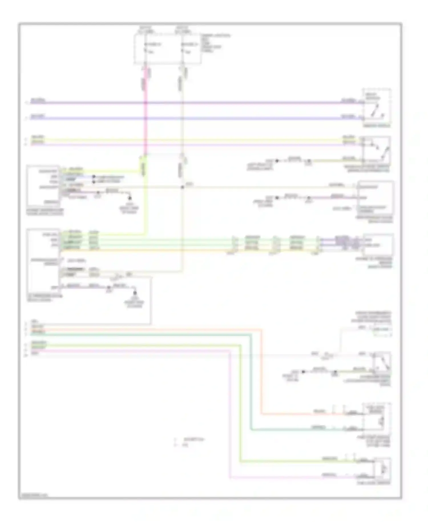 Mustang Ford V facelift (2009-2014): Instrument cluster circuit (2 of 2)