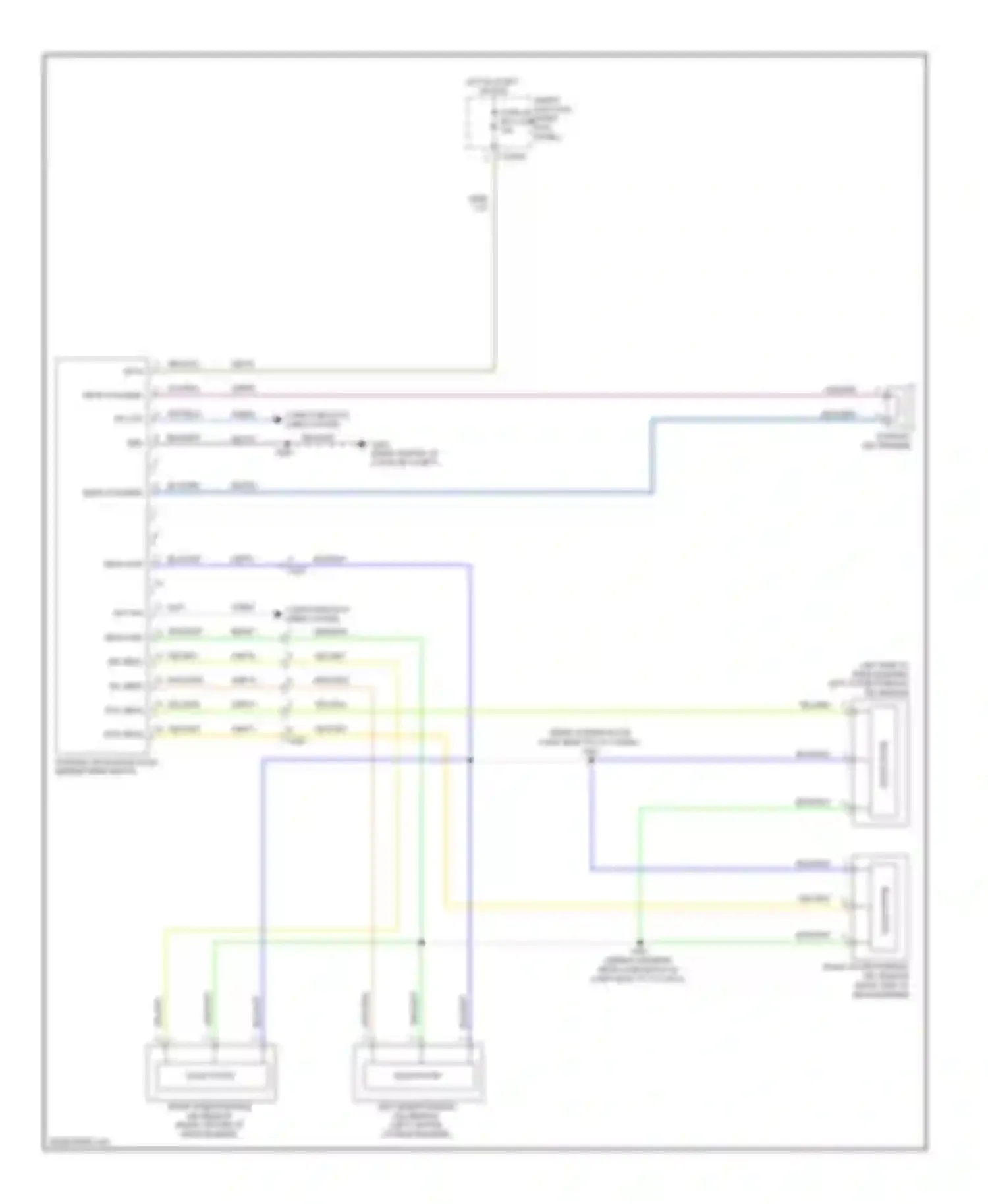 Mustang Ford V facelift (2009-2014): Parking assistant circuit