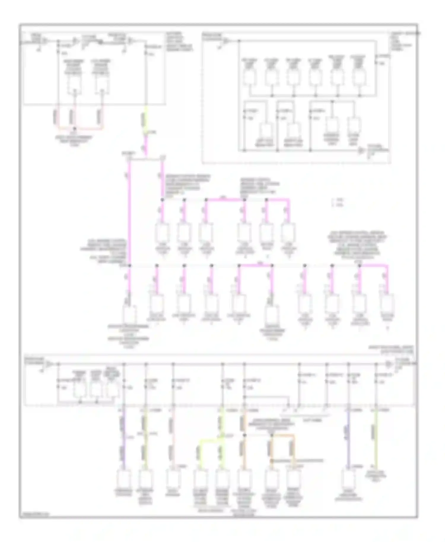 Mustang Ford V facelift (2009-2014): Power distribution circuit (3 of 5)