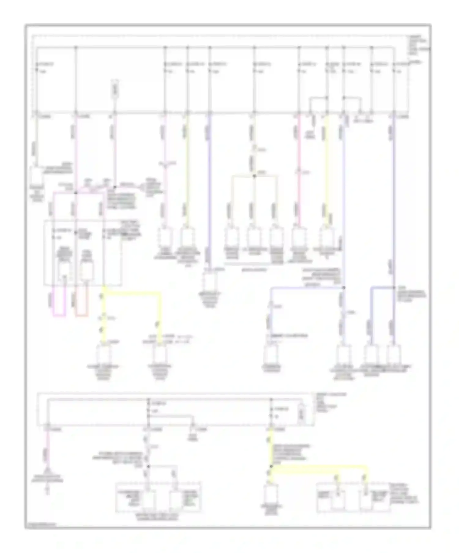 Mustang Ford V facelift (2009-2014): Power distribution circuit (5 of 5)