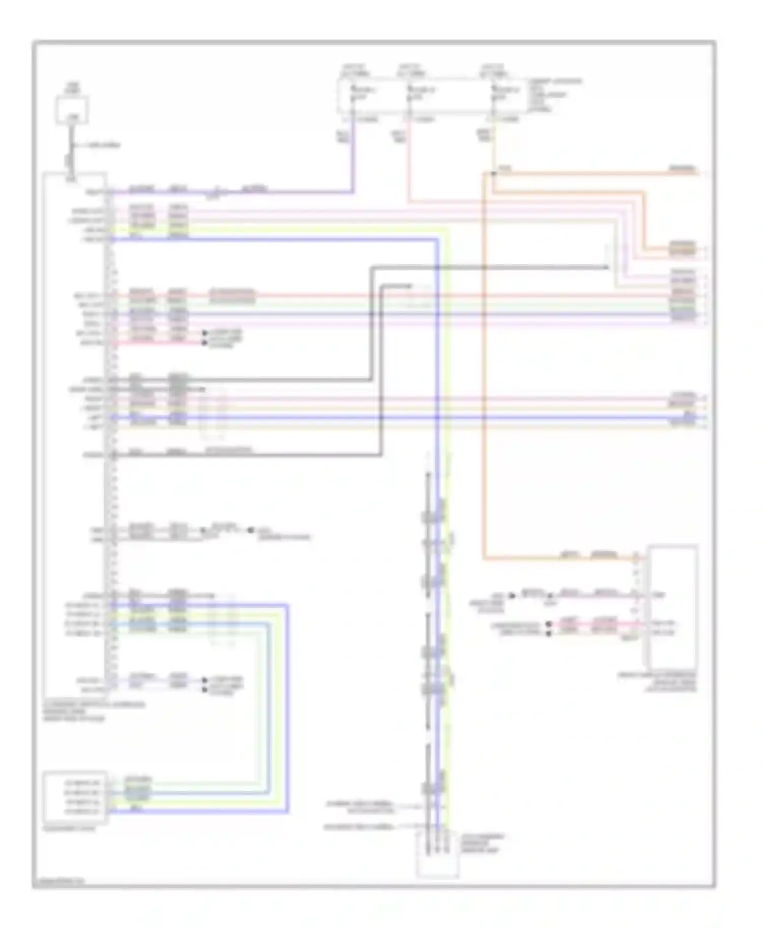 Mustang Ford V facelift (2009-2014): Sync radio circuit (1 of 2)