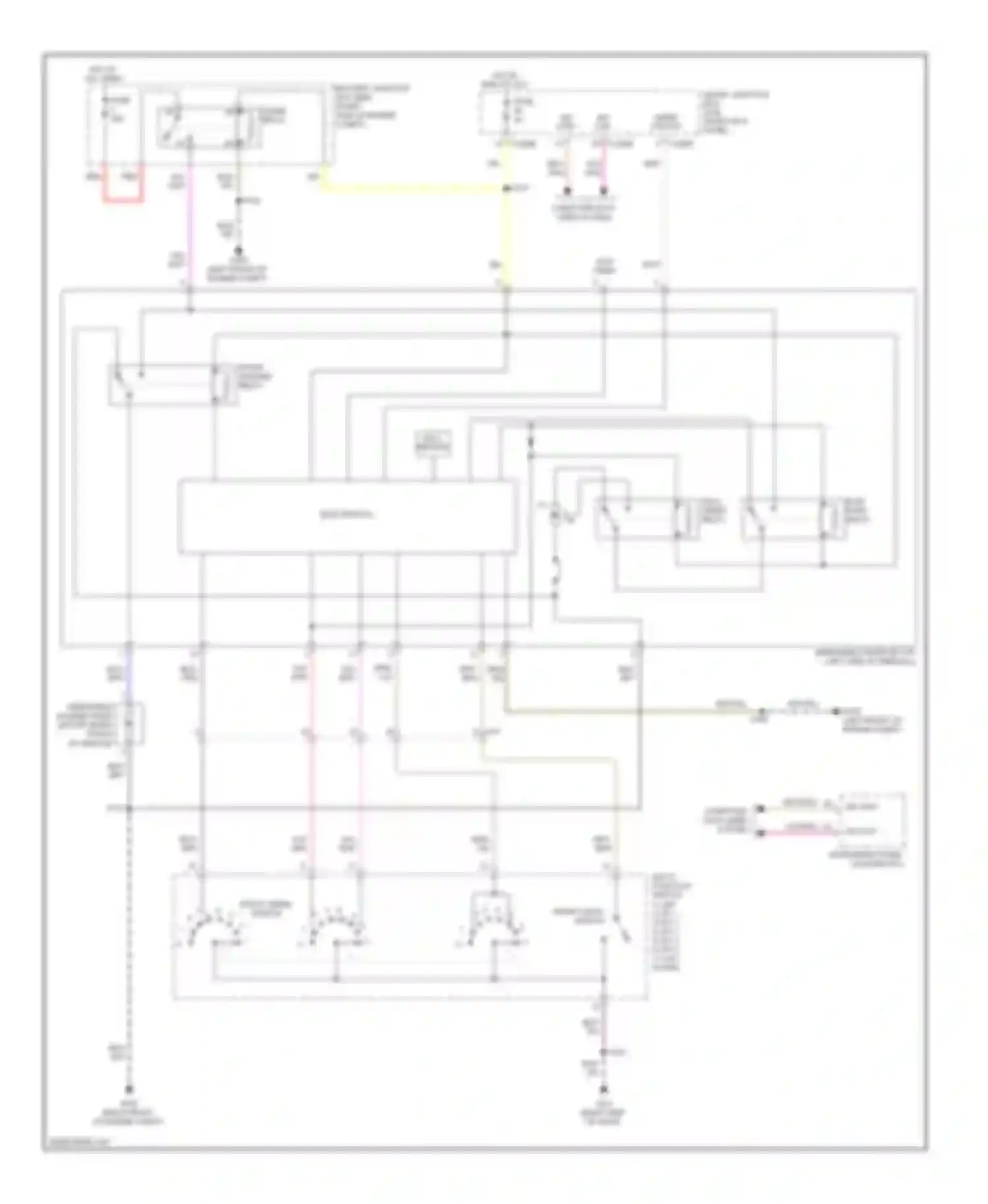 Mustang Ford V facelift (2009-2014): Wiper/washer circuit