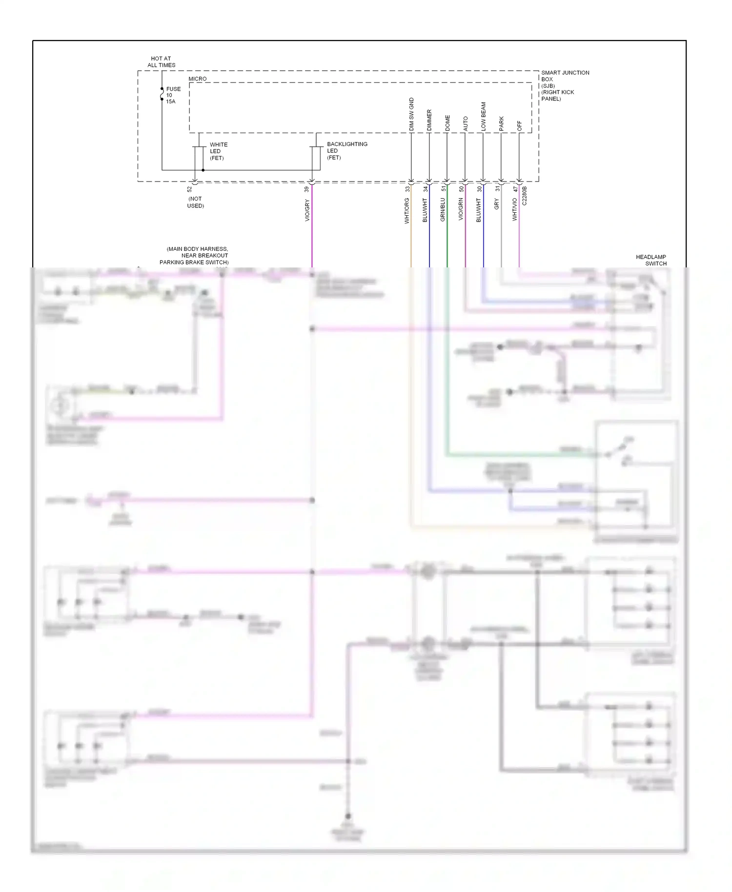 Wiring diagram blk for Ford Mustang V facelift (2009-2014) (32 of 58)