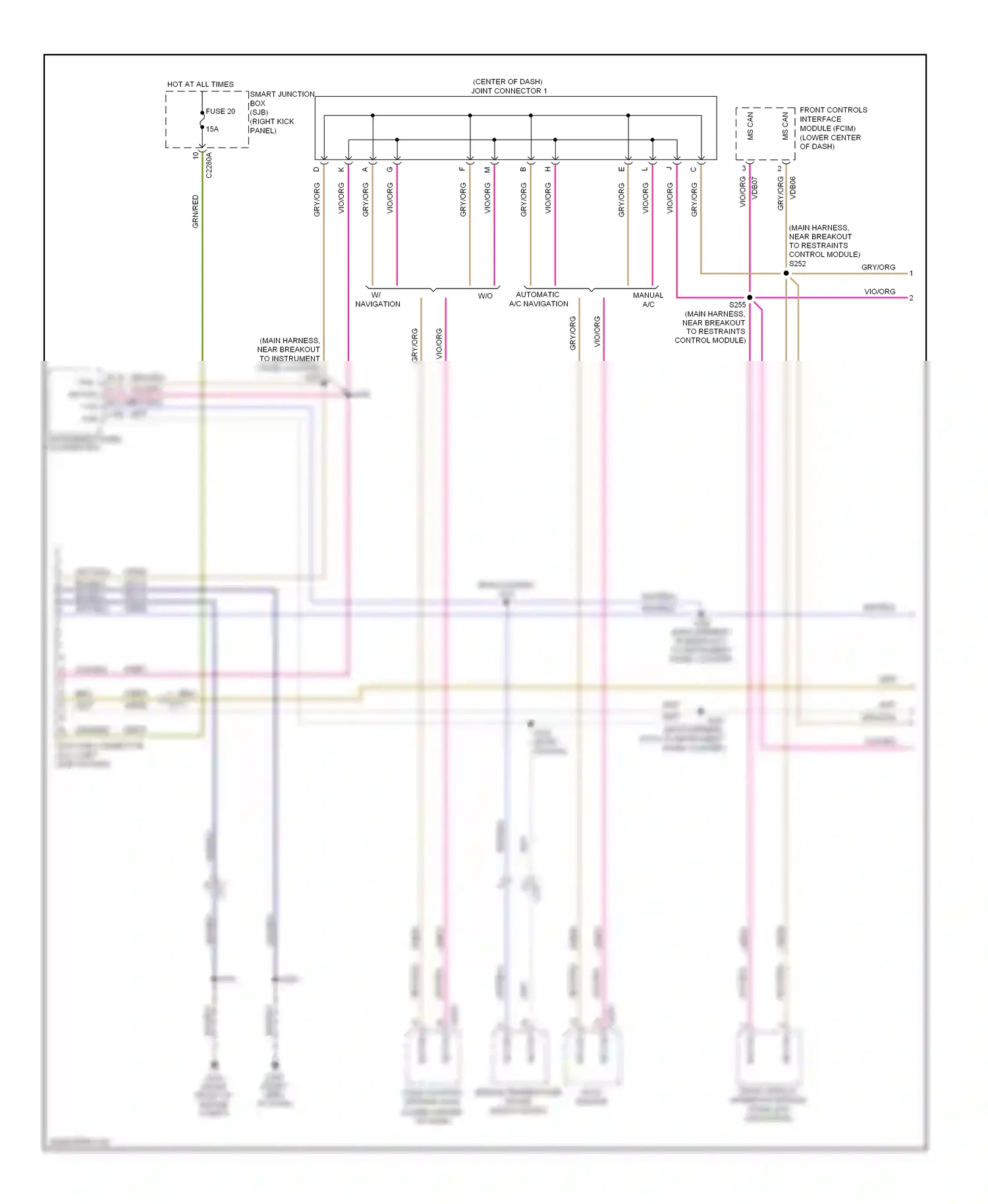 Wiring diagram blk/blu for Ford Mustang V facelift (2009-2014) (4 of 20)