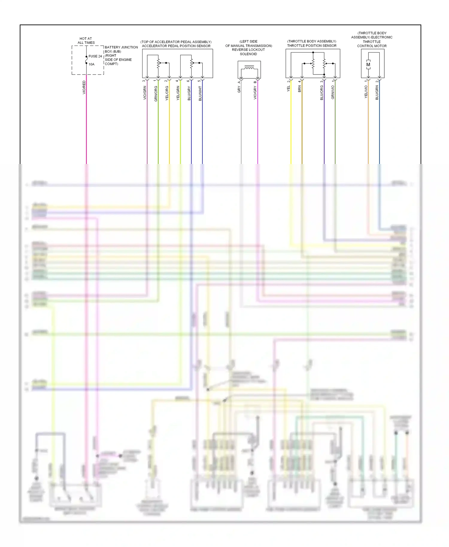 Wiring diagram blk/blu for Ford Mustang V facelift (2009-2014) (20 of 20)