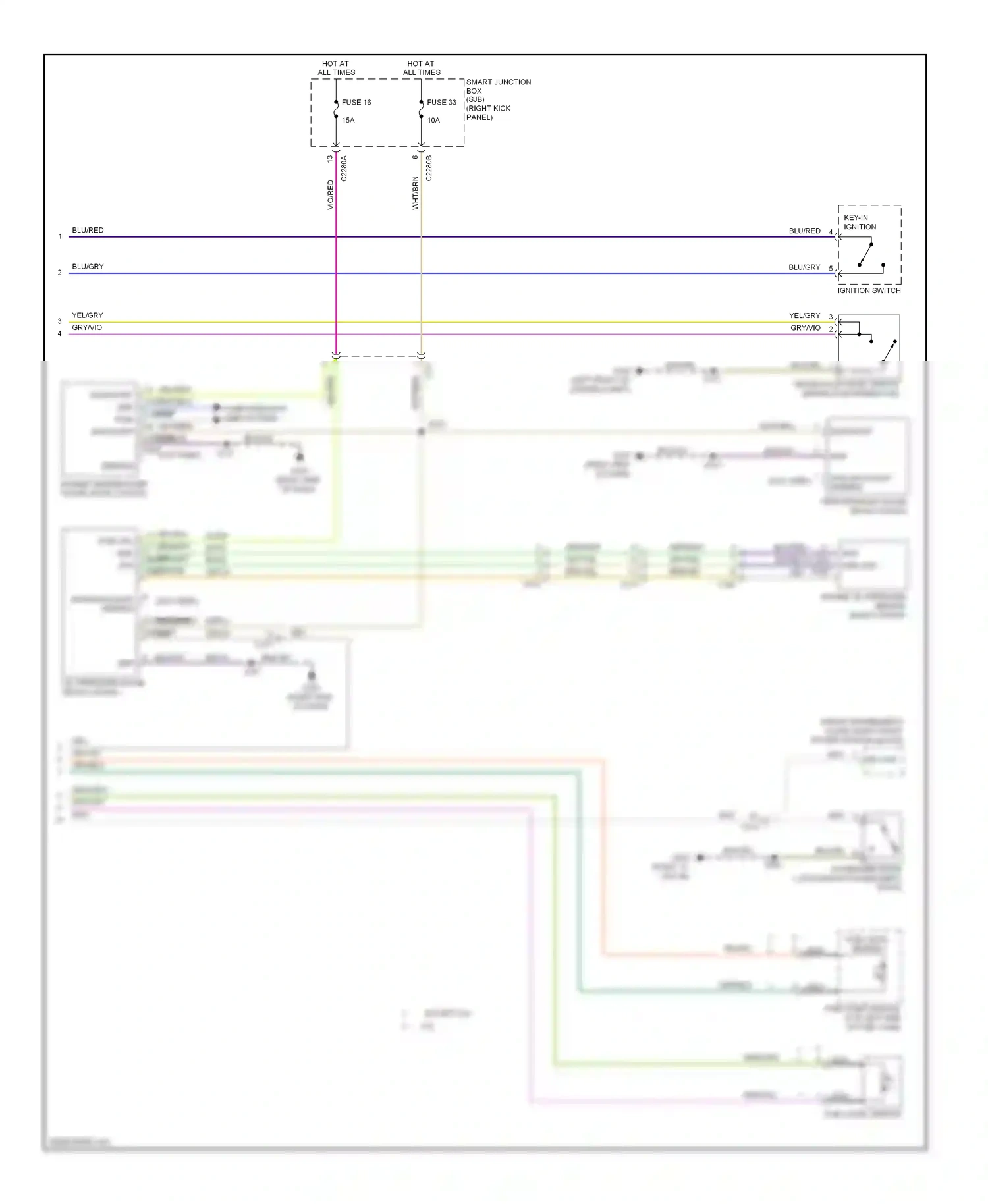 Wiring diagram blk/yel for Ford Mustang V facelift (2009-2014) (18 of 29)