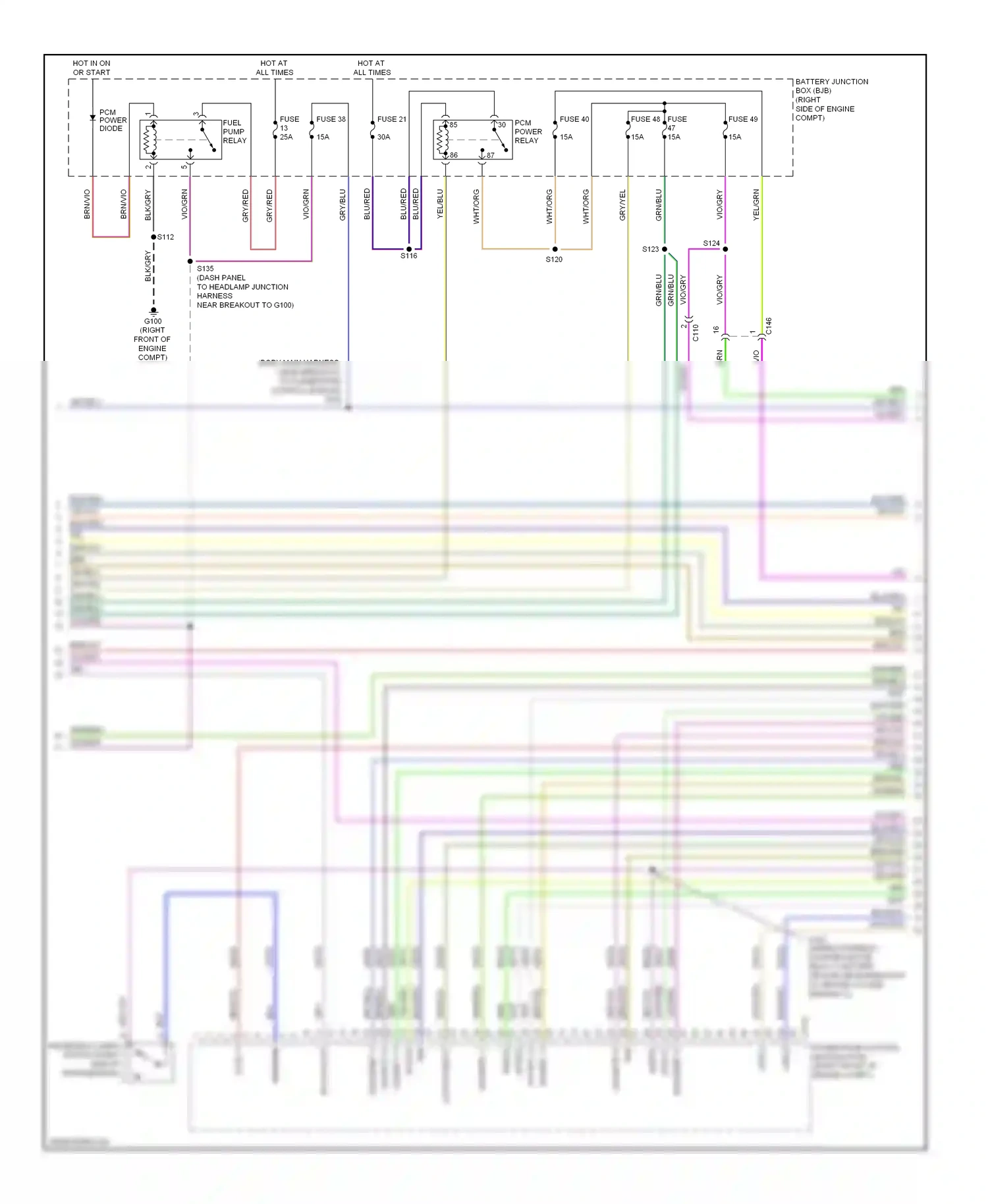 Wiring diagram blu for Ford Mustang V facelift (2009-2014) (18 of 48)