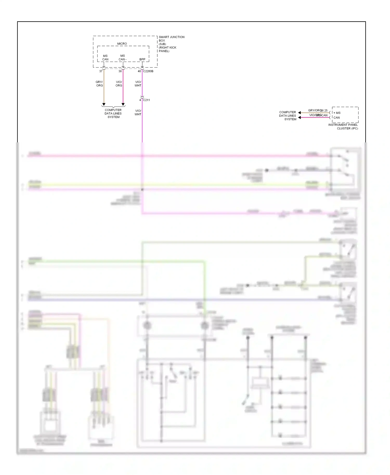 Wiring diagram brn for Ford Mustang V facelift (2009-2014) (13 of 52)