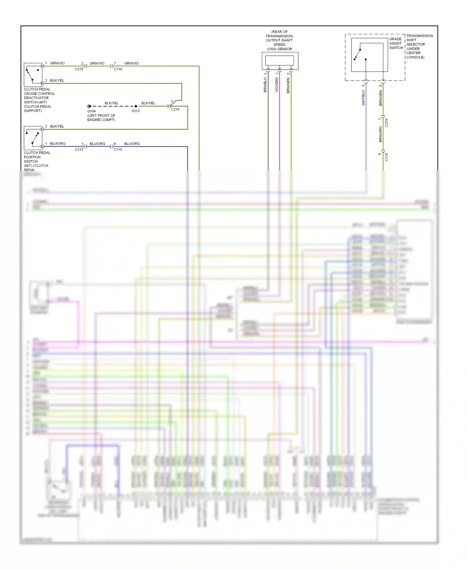 Wiring diagram brn/blu for Ford Mustang V facelift (2009-2014) (13 of 31)