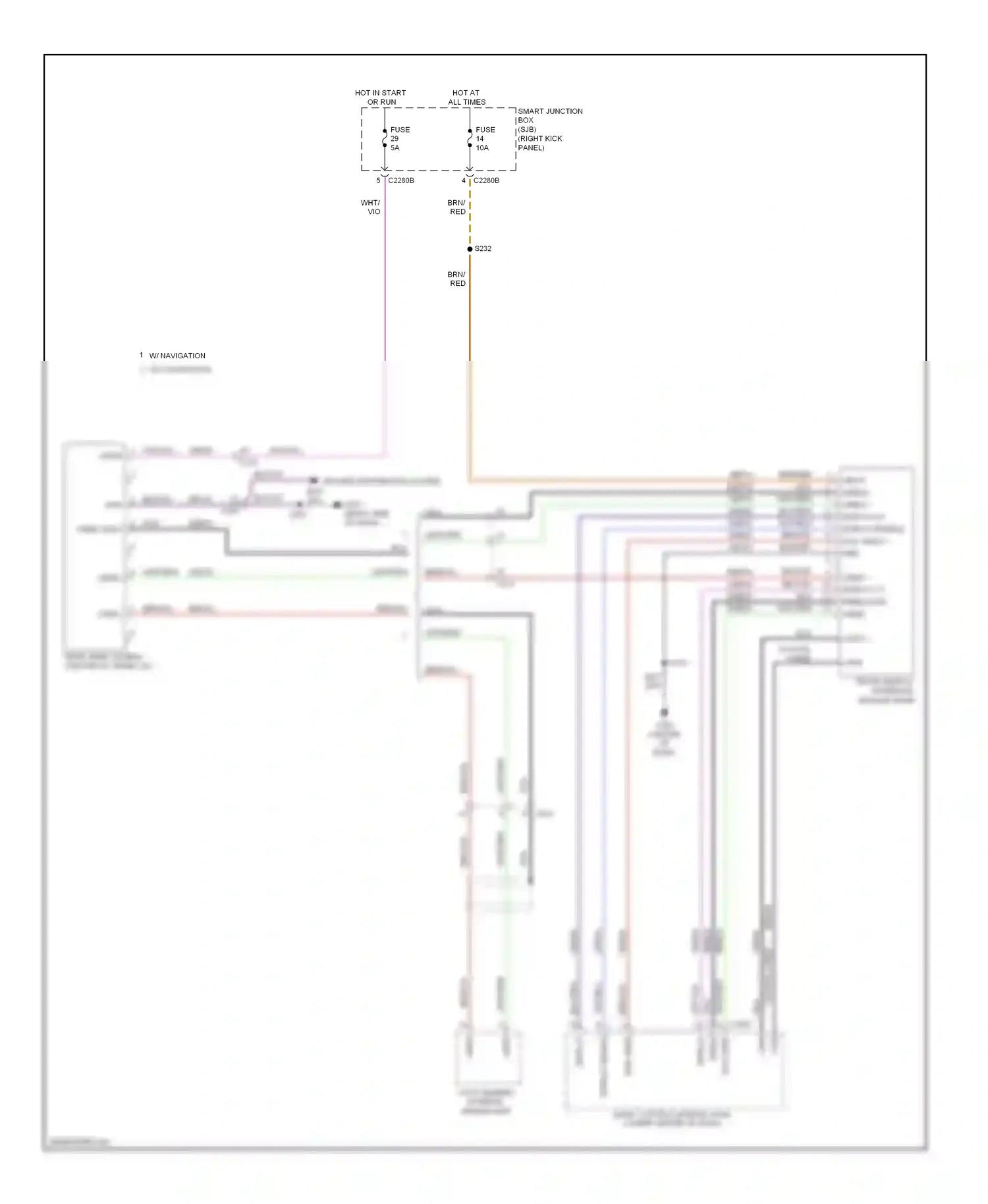 Ford Mustang V facelift (2009-2014) front display interface module (fdim) wiring diagram  (5 of 5)