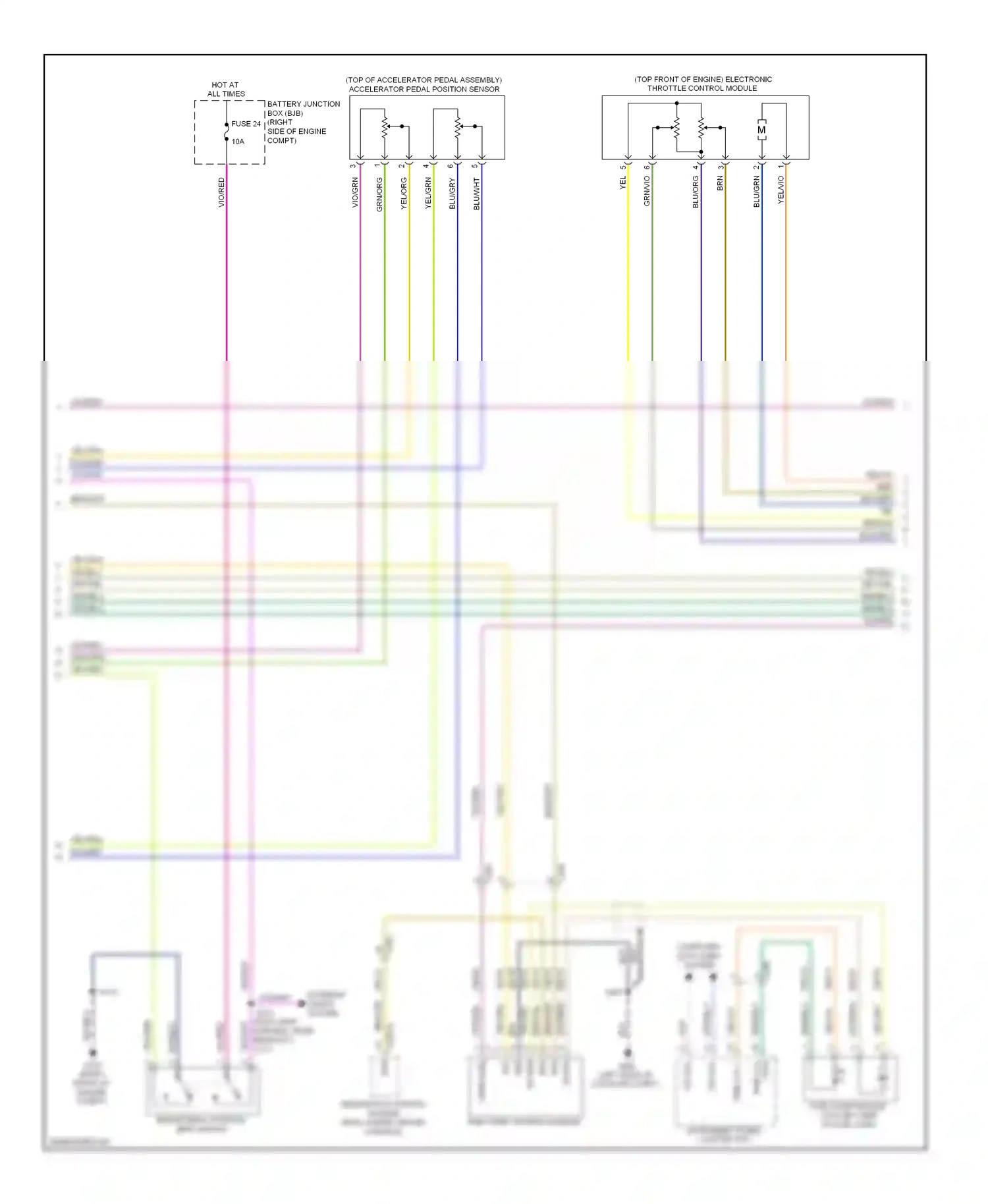 Wiring diagram grn/blu for Ford Mustang V facelift (2009-2014) (8 of 31)