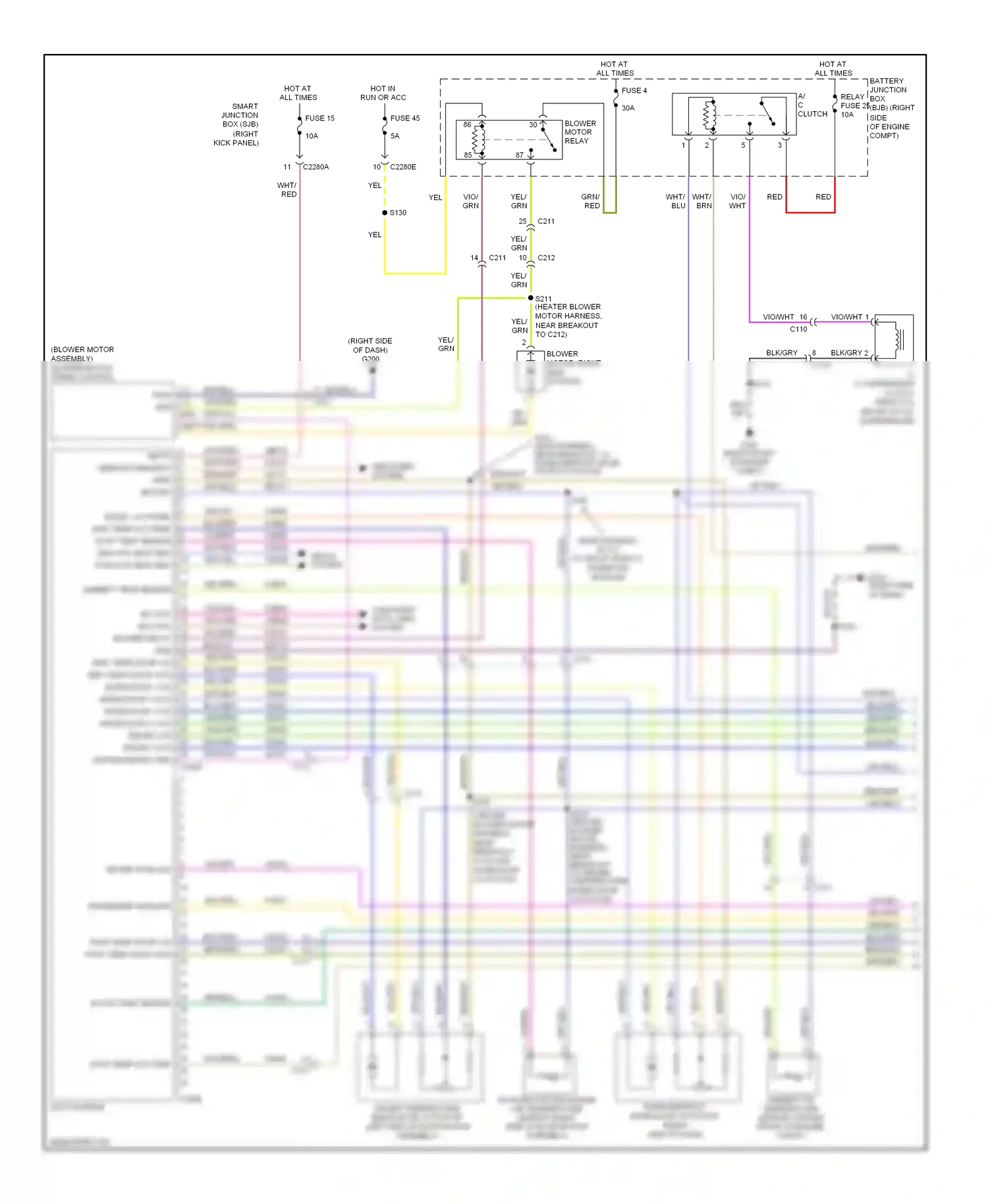 Wiring diagram gry/org for Ford Mustang V facelift (2009-2014) (2 of 39)