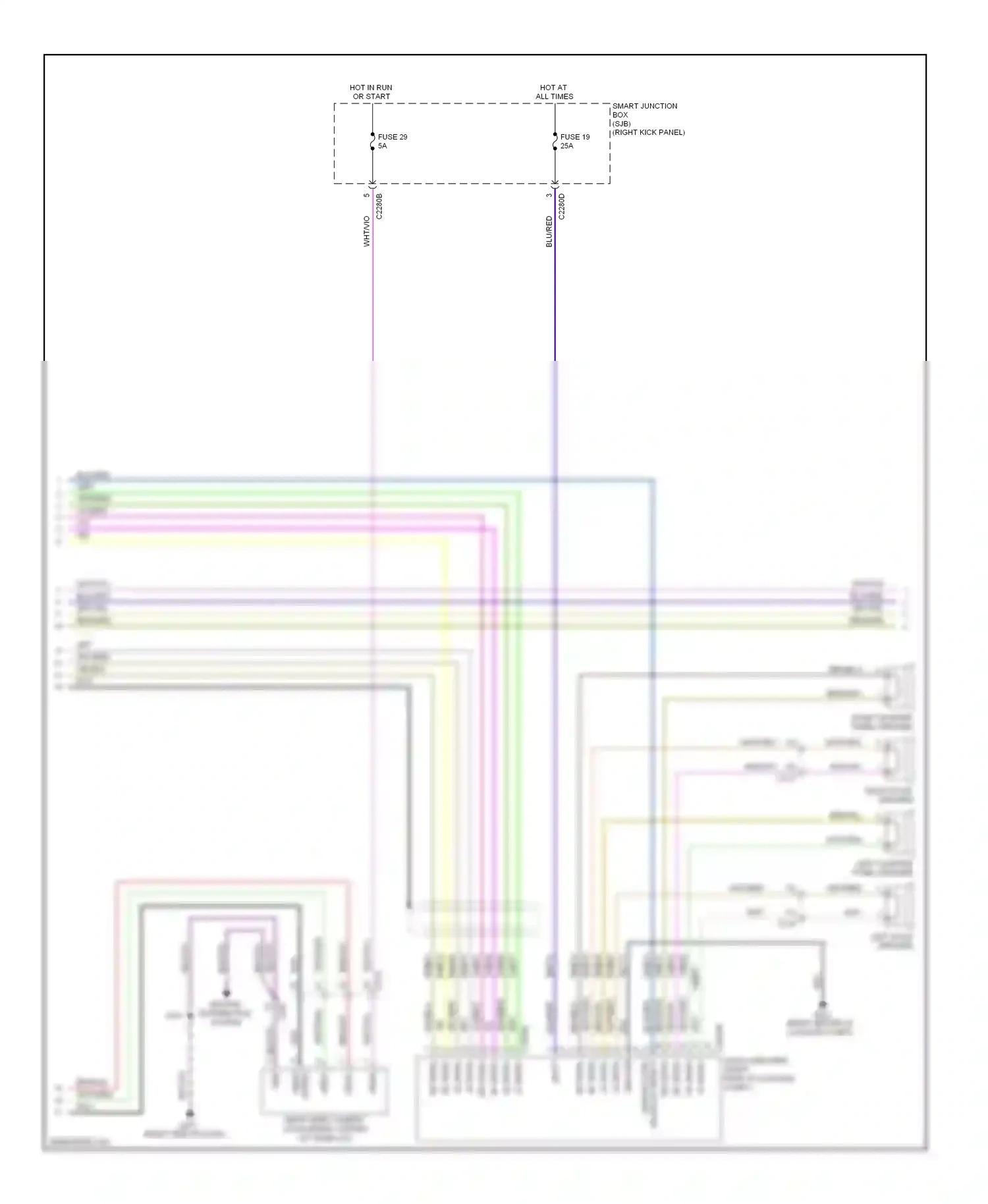 Wiring diagram yel/blu for Ford Mustang V facelift (2009-2014) (22 of 32)