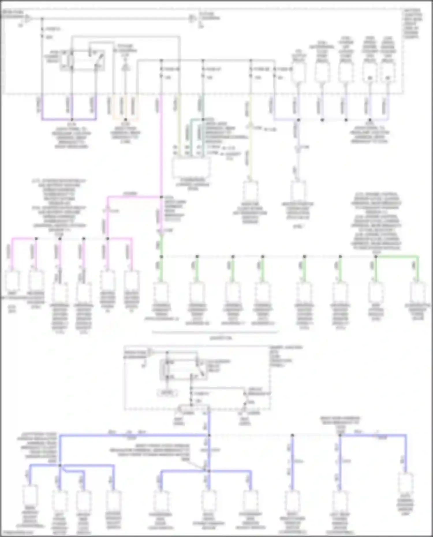 Mustang Ford V facelift 2 (2012-2014): Power distribution circuit (2 of 5)