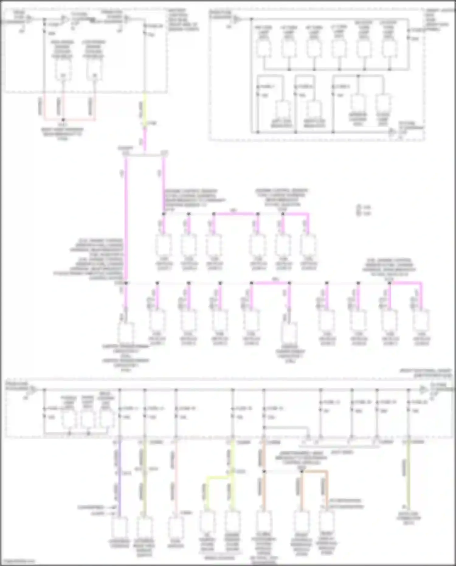 Mustang Ford V facelift 2 (2012-2014): Power distribution circuit (3 of 5)