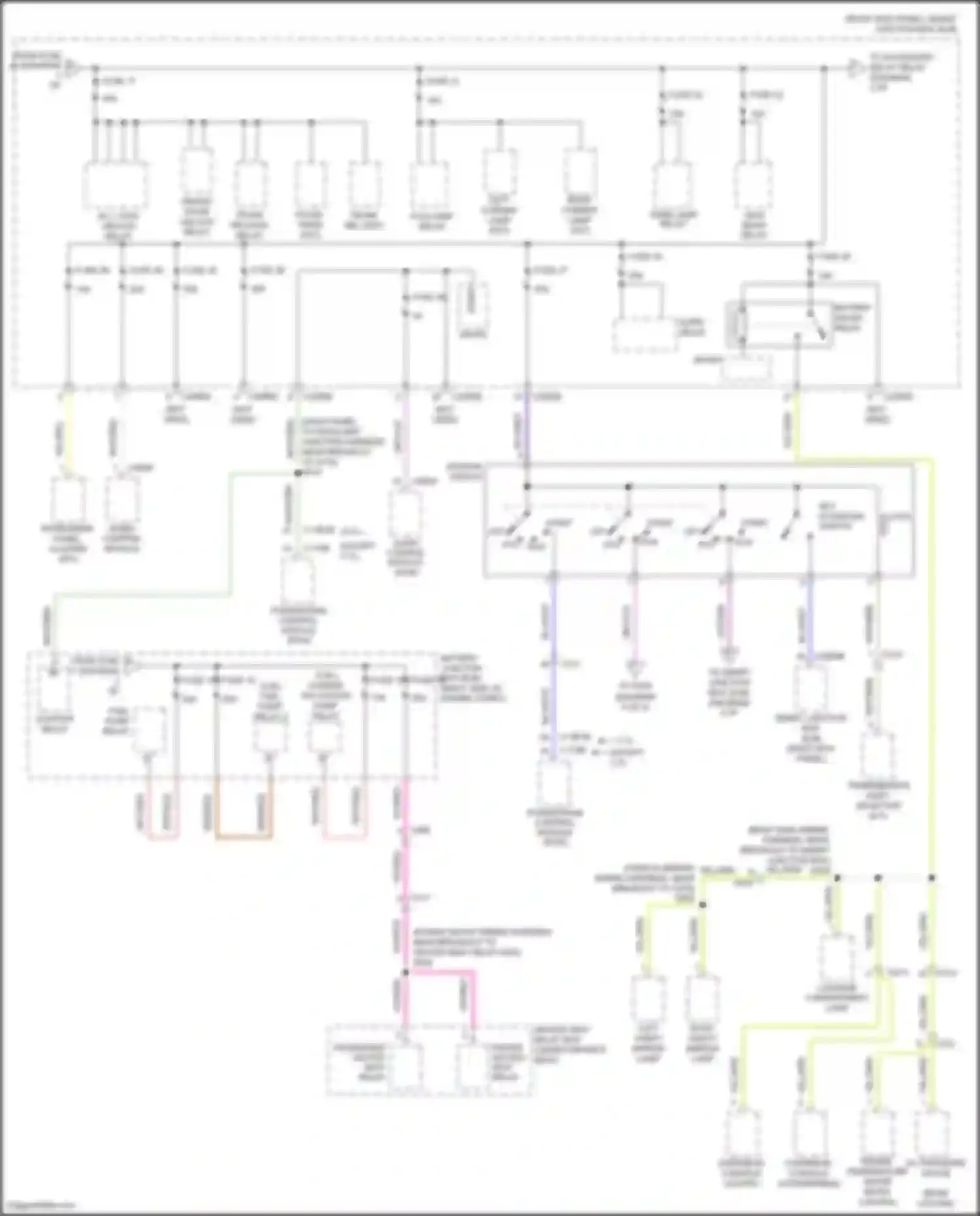 Mustang Ford V facelift 2 (2012-2014): Power distribution circuit (4 of 5)