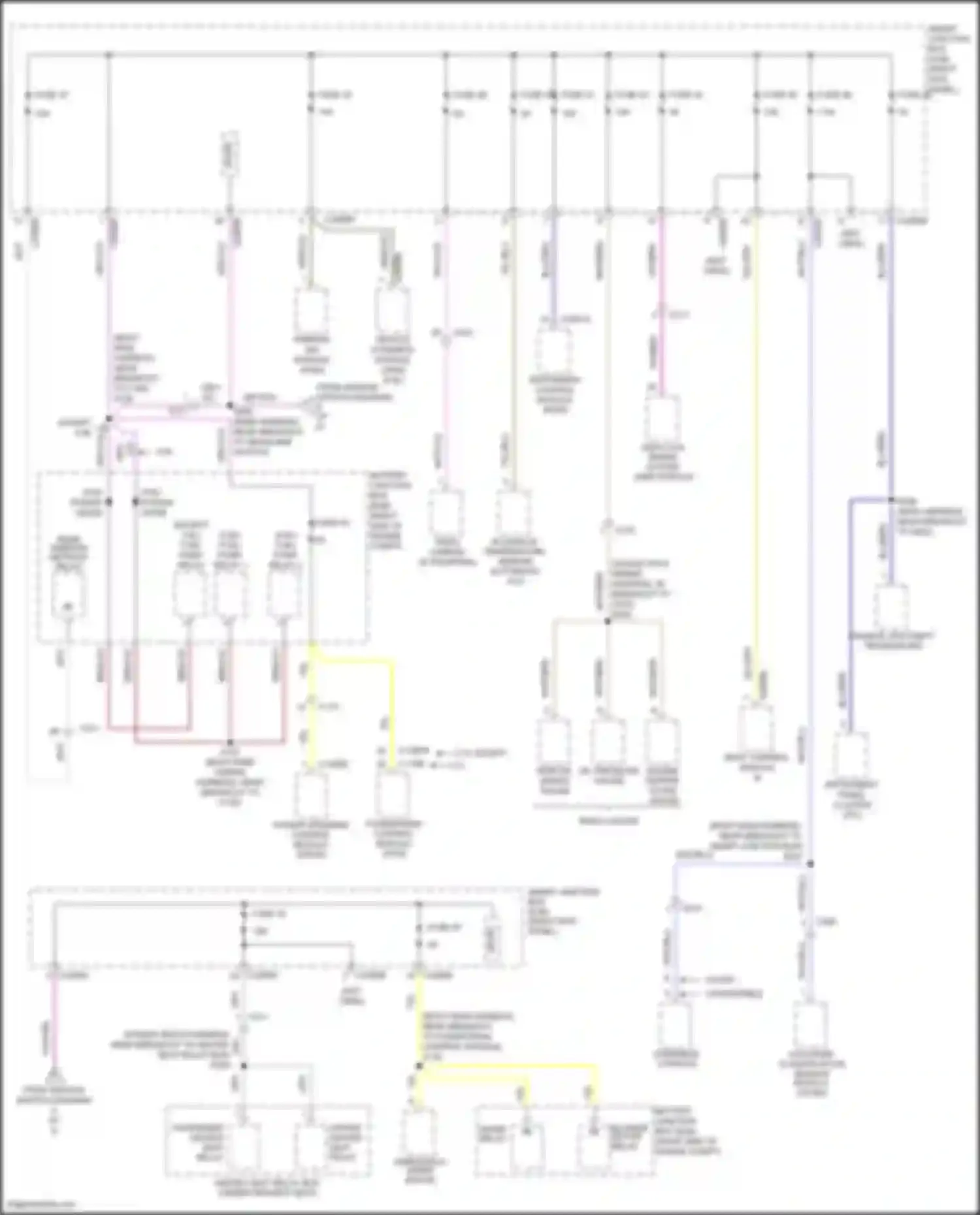 Mustang Ford V facelift 2 (2012-2014): Power distribution circuit (5 of 5)