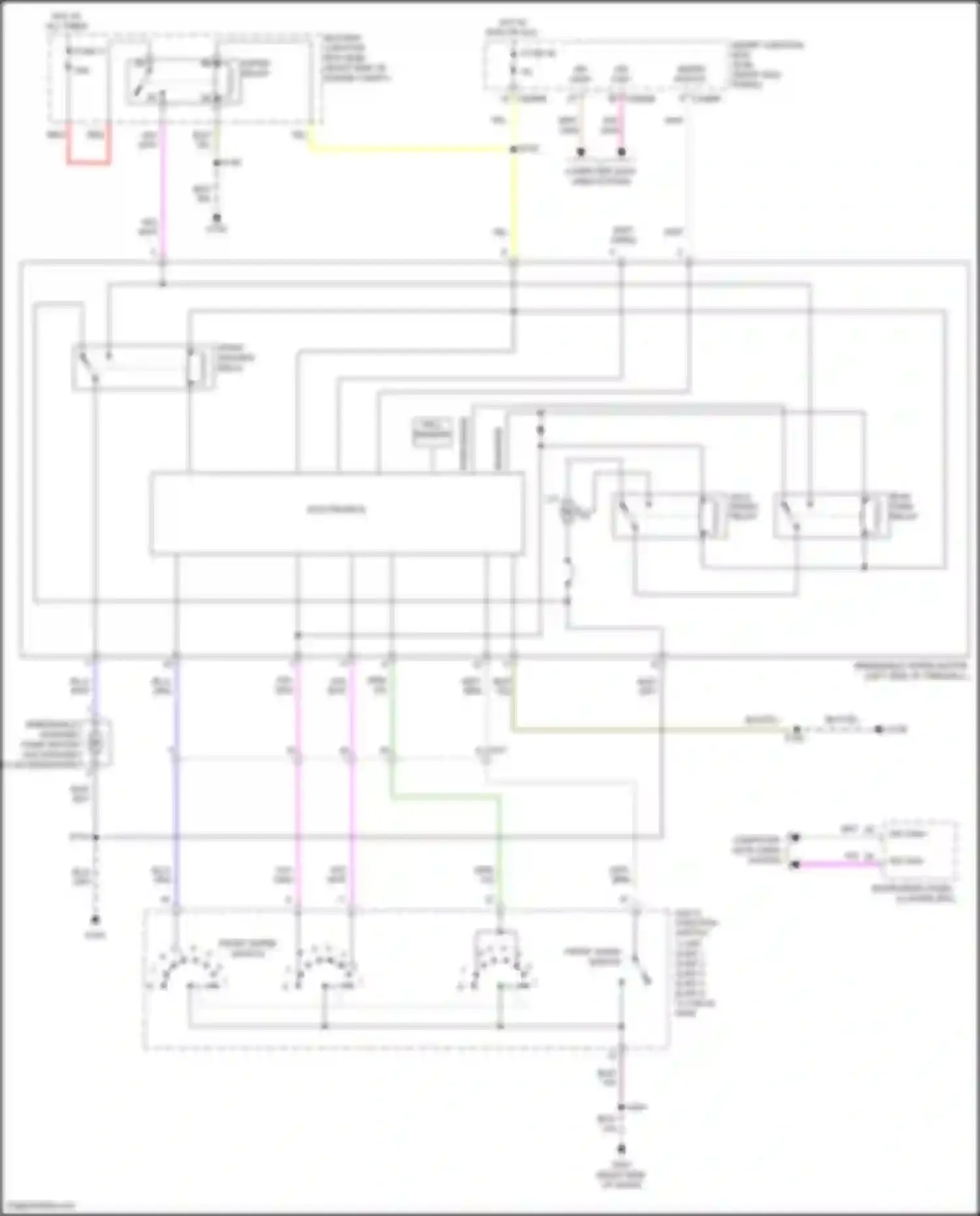 Mustang Ford V facelift 2 (2012-2014): Wiper/washer circuit