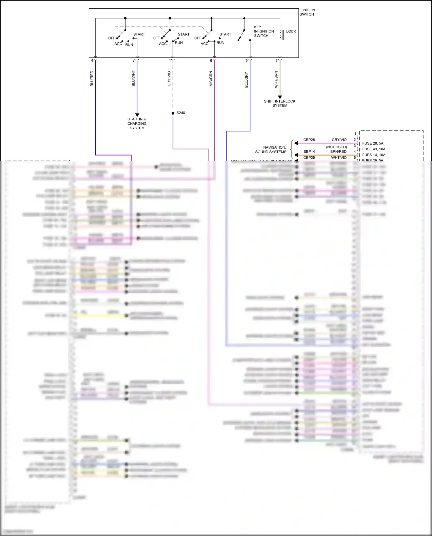 Wiring diagram blu/gry for Ford Mustang V facelift 2 (2012-2014) (10 of 36)