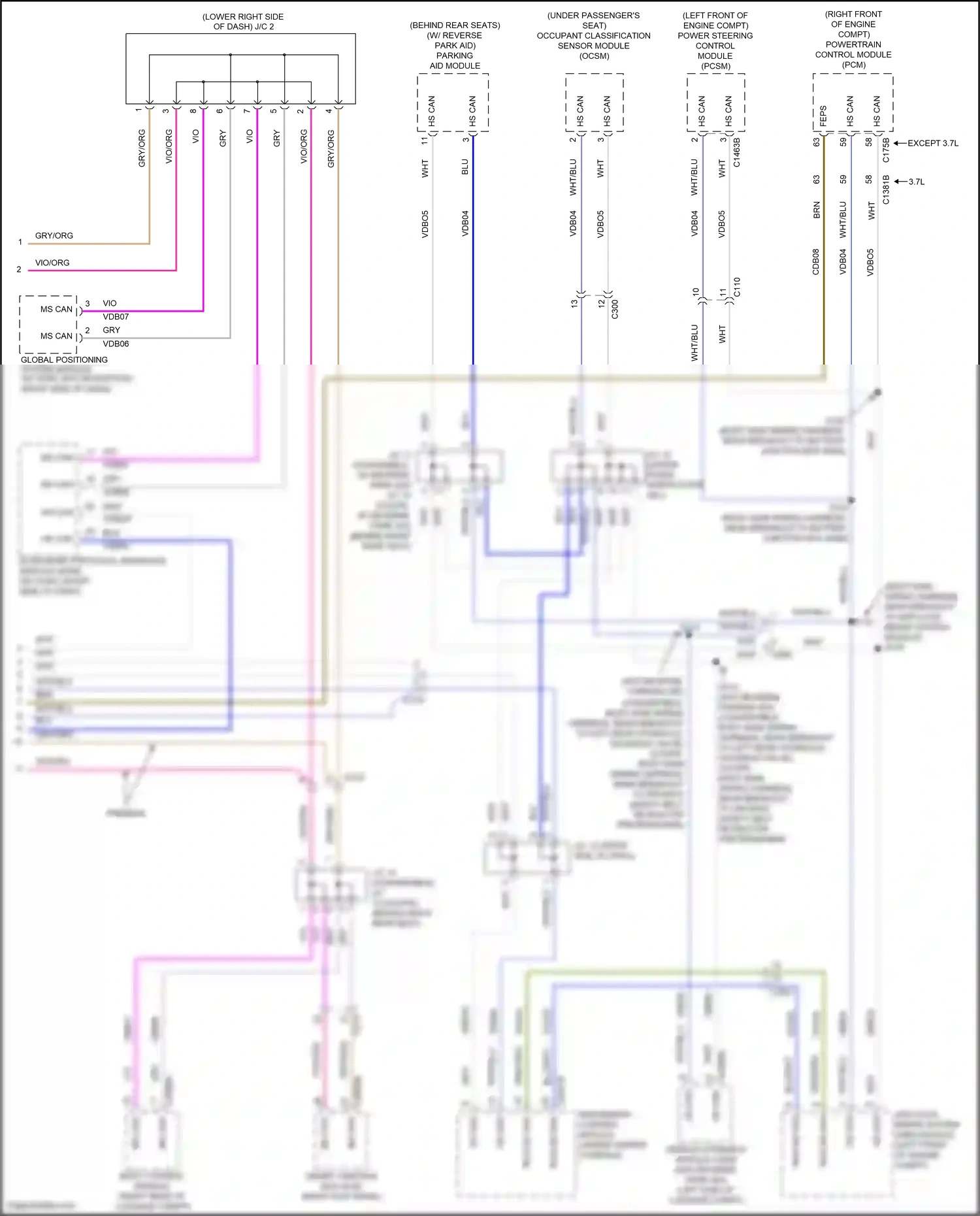 Wiring diagram brn for Ford Mustang V facelift 2 (2012-2014) (5 of 57)