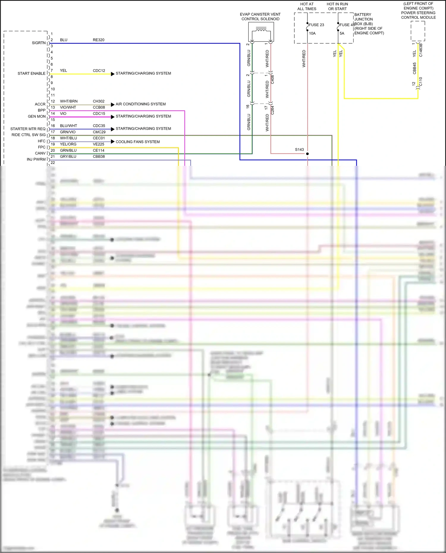 Wiring diagram cac rly ctrl for Ford Mustang V facelift 2 (2012-2014) (1 of 1)