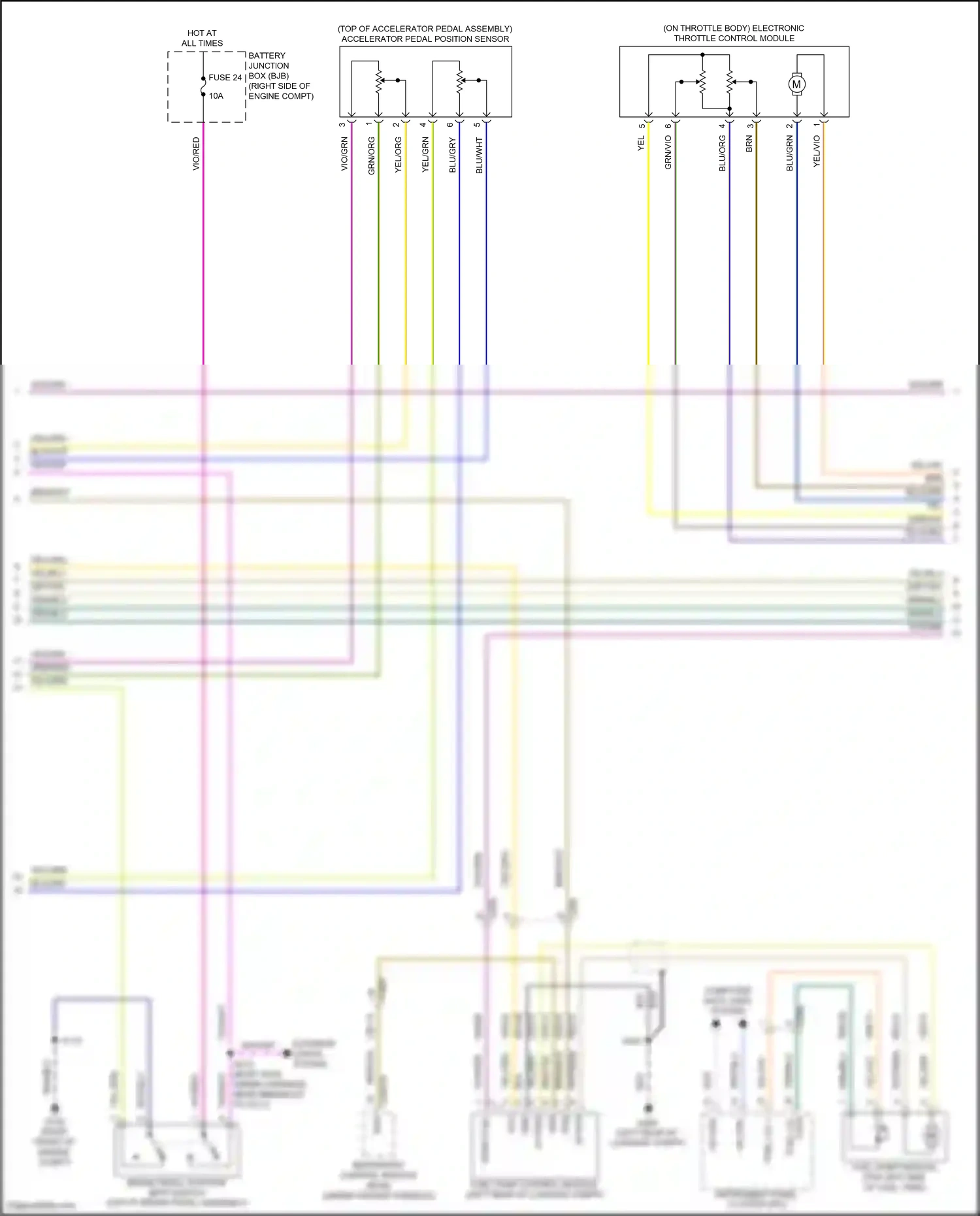 Wiring diagram fuse 24 for Ford Mustang V facelift 2 (2012-2014) (8 of 12)