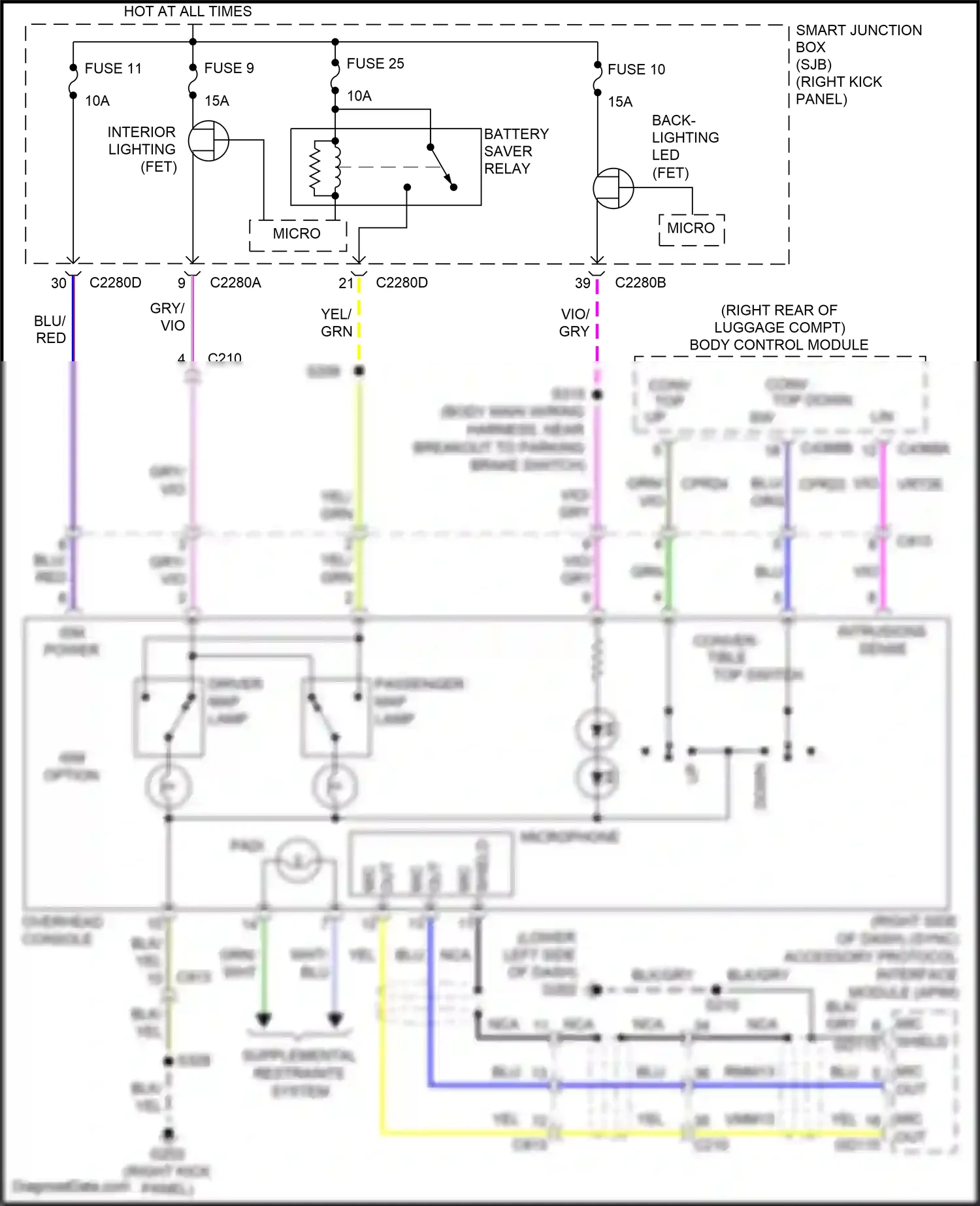 Wiring diagram grn for Ford Mustang V facelift 2 (2012-2014) (6 of 47)