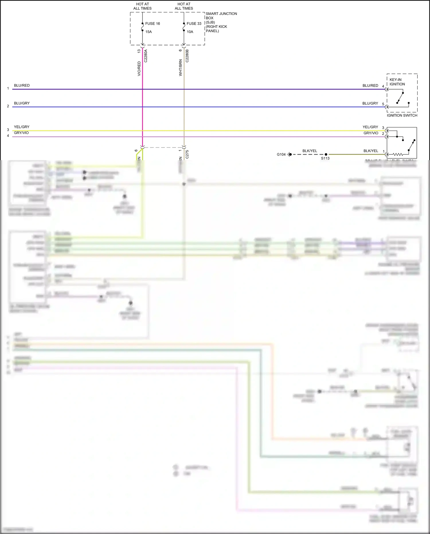 Wiring diagram grn/org for Ford Mustang V facelift 2 (2012-2014) (7 of 22)