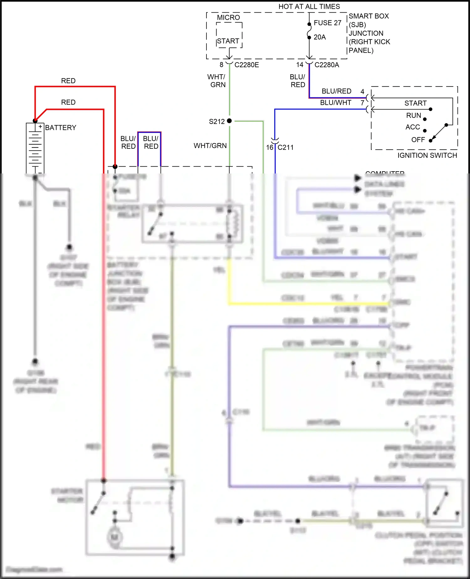 Wiring diagram hs can+ for Ford Mustang V facelift 2 (2012-2014) (25 of 30)