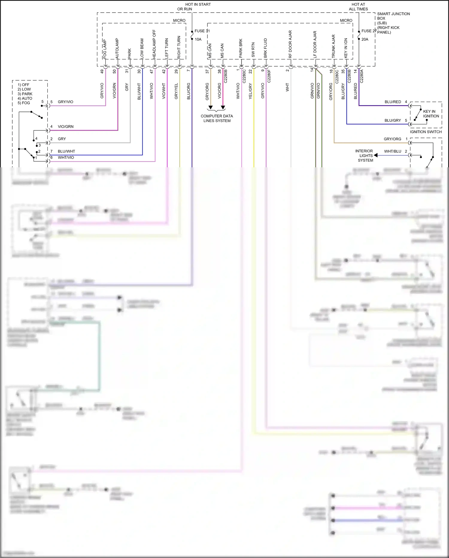 Wiring diagram micro - for Ford Mustang V facelift 2 (2012-2014) (2 of 26)