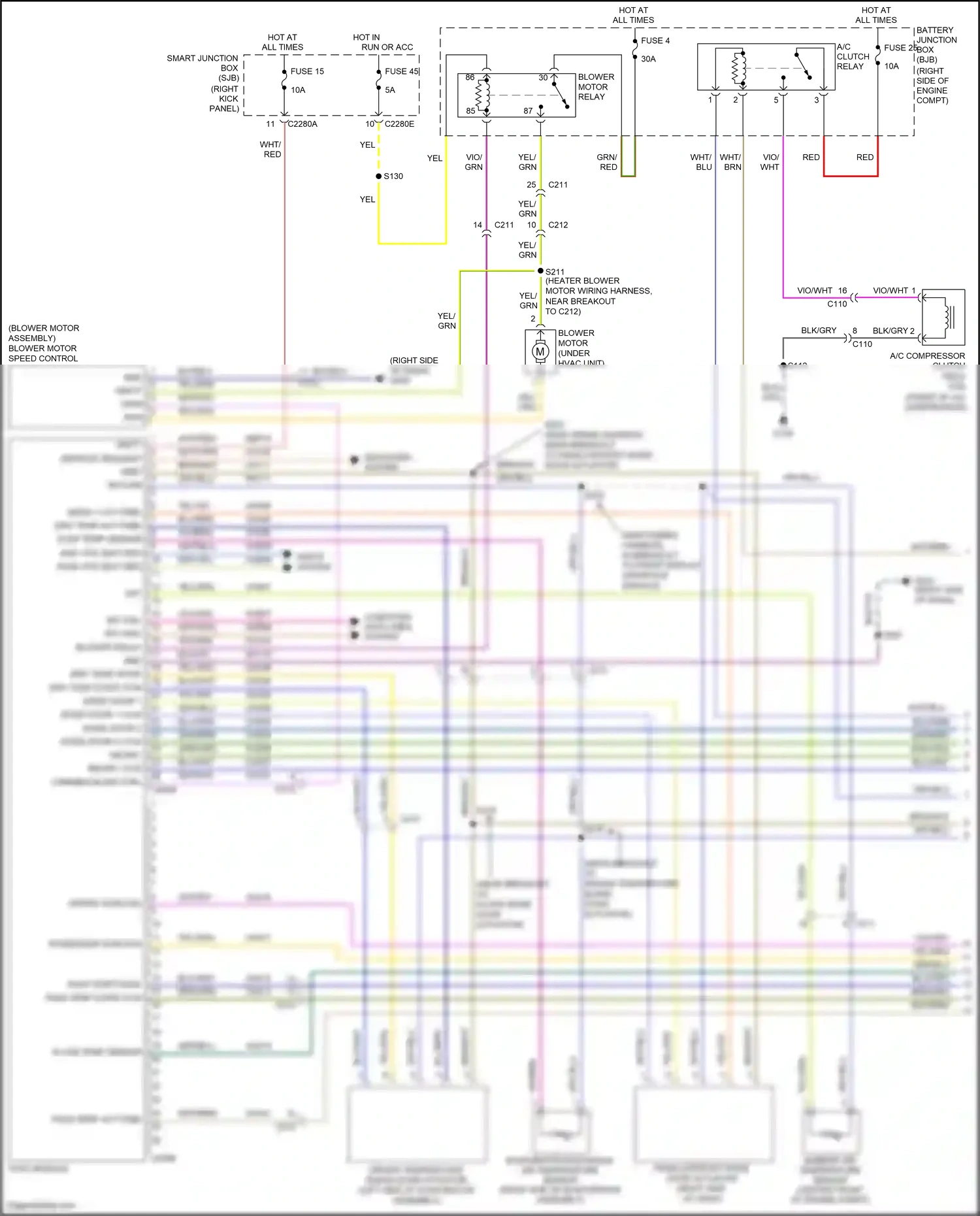 Ford Mustang V facelift 2 (2012-2014) module wiring diagram  (1 of 2)